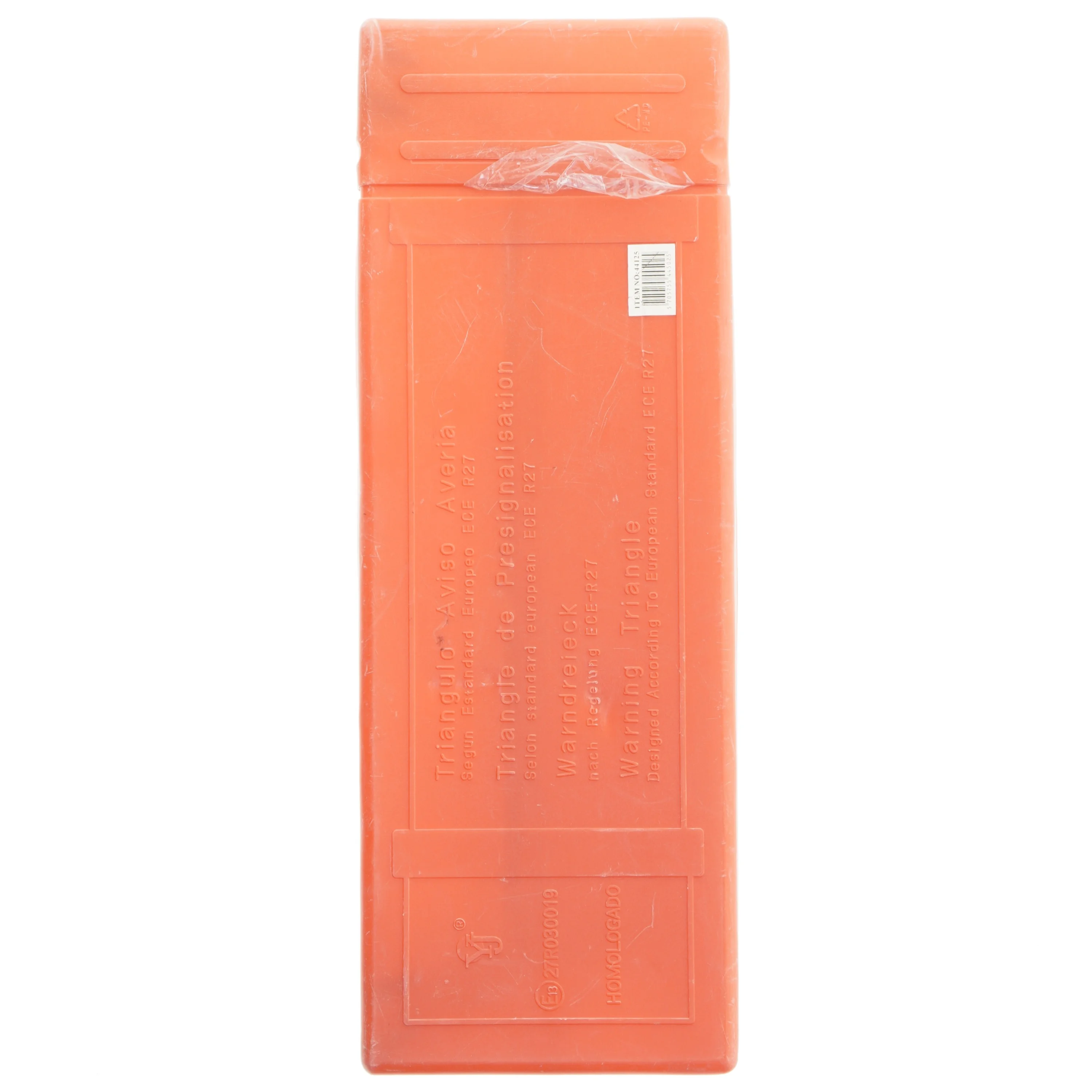 Advarseltrekant i etui fra Yj (str. 43x16 cm)