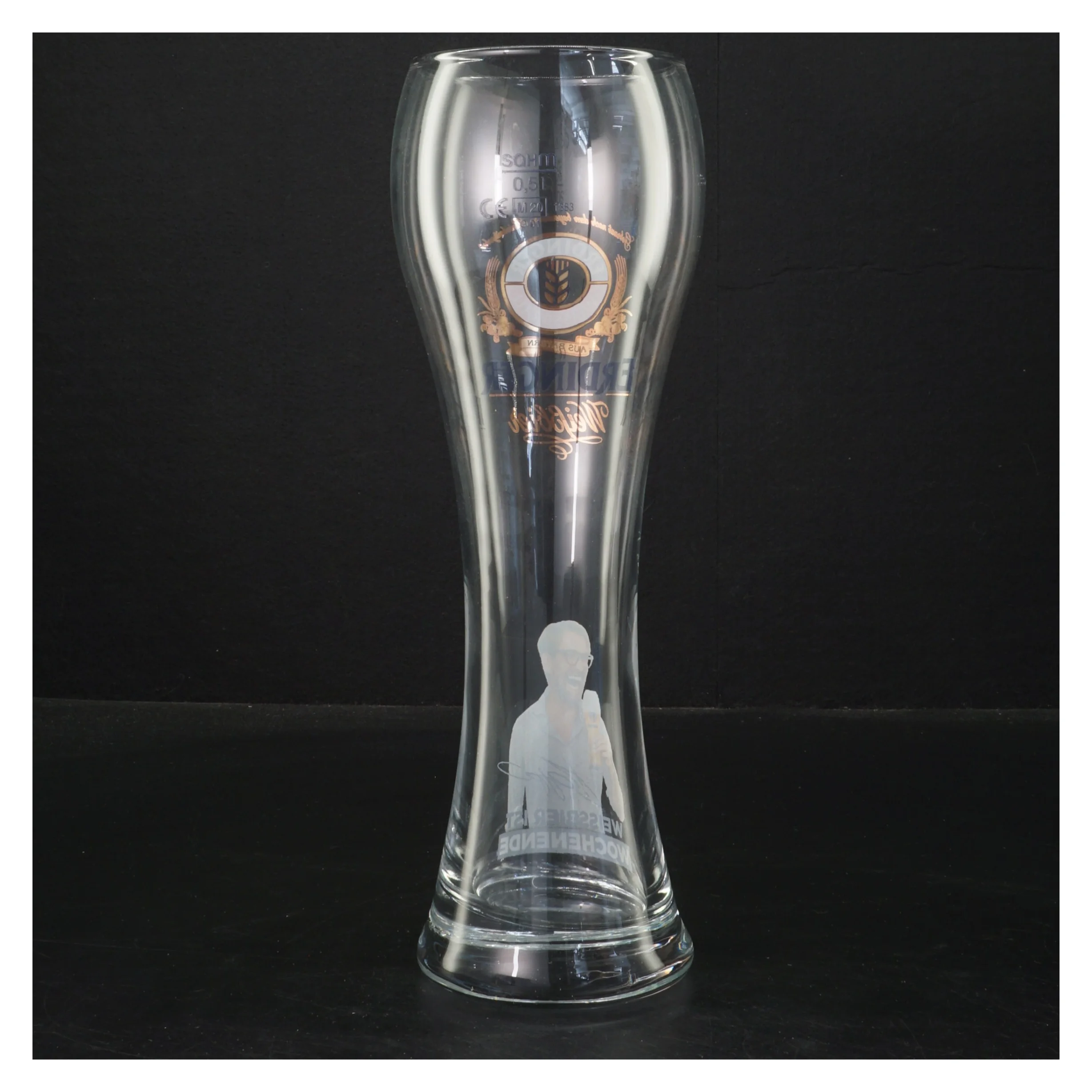 Erdinger Weissbier glas fra Erdinger (str. Ø. 8 cm. 26 cm)