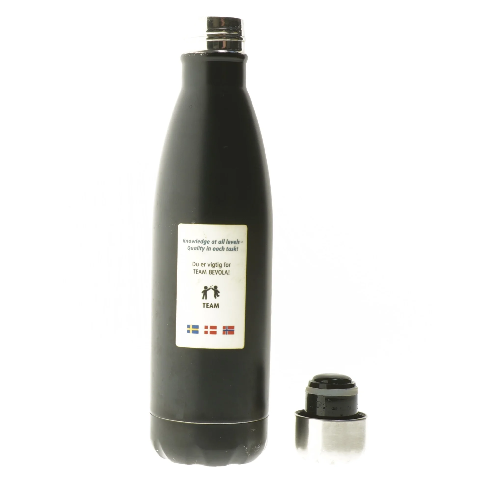 Sort termoflaske, 26 cm fra Harald Nyborg (str. 26 cm)