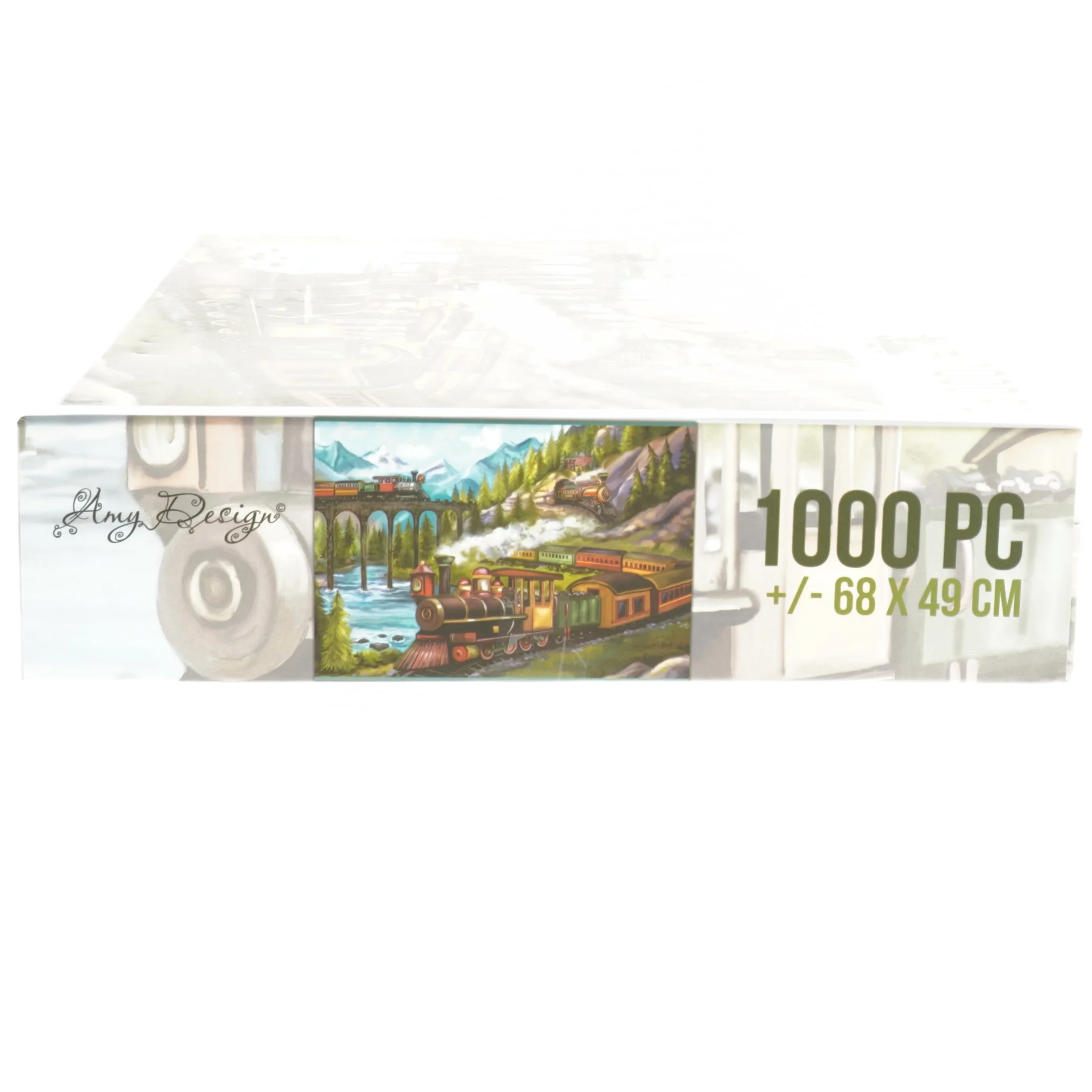 Puslespil med tog fra Amy Design (str. 6x27x23 cm)