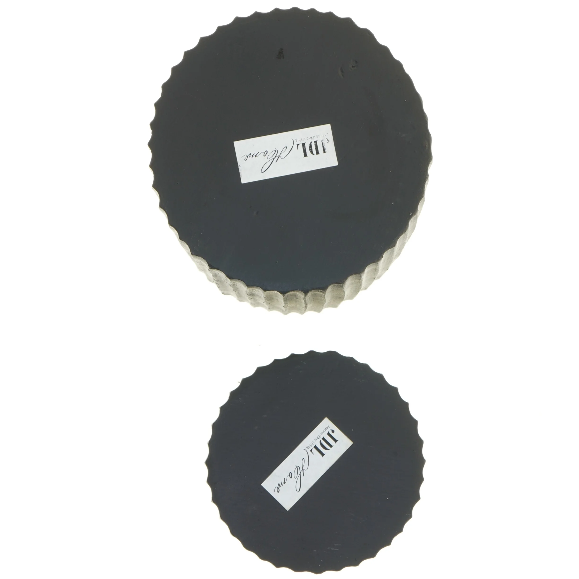 Sæt af mørkegrå vaser fra Jeanne d'Arc Living - JDL Home (str. 18 cm. og 23 cm)