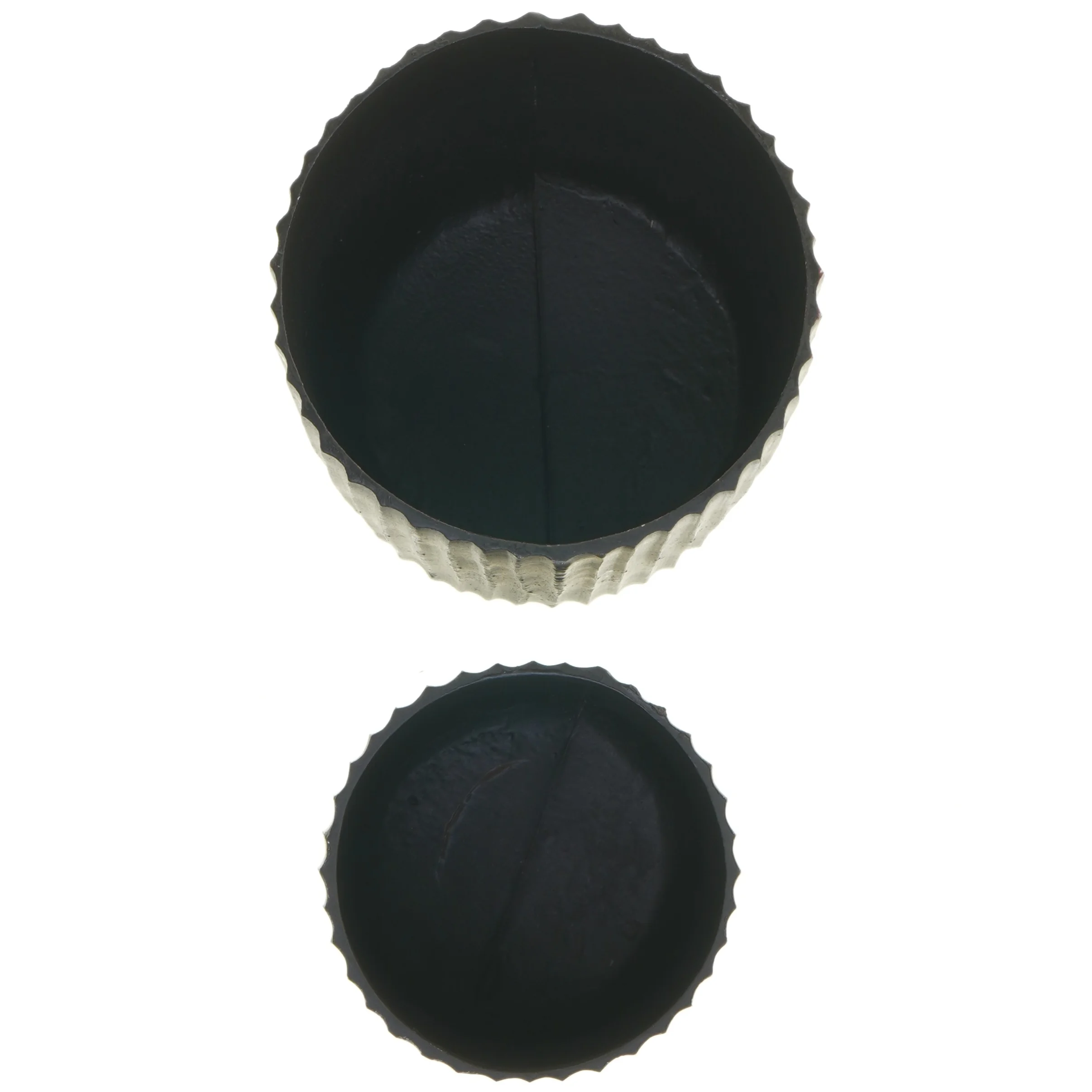 Sæt af mørkegrå vaser fra Jeanne d'Arc Living - JDL Home (str. 18 cm. og 23 cm)