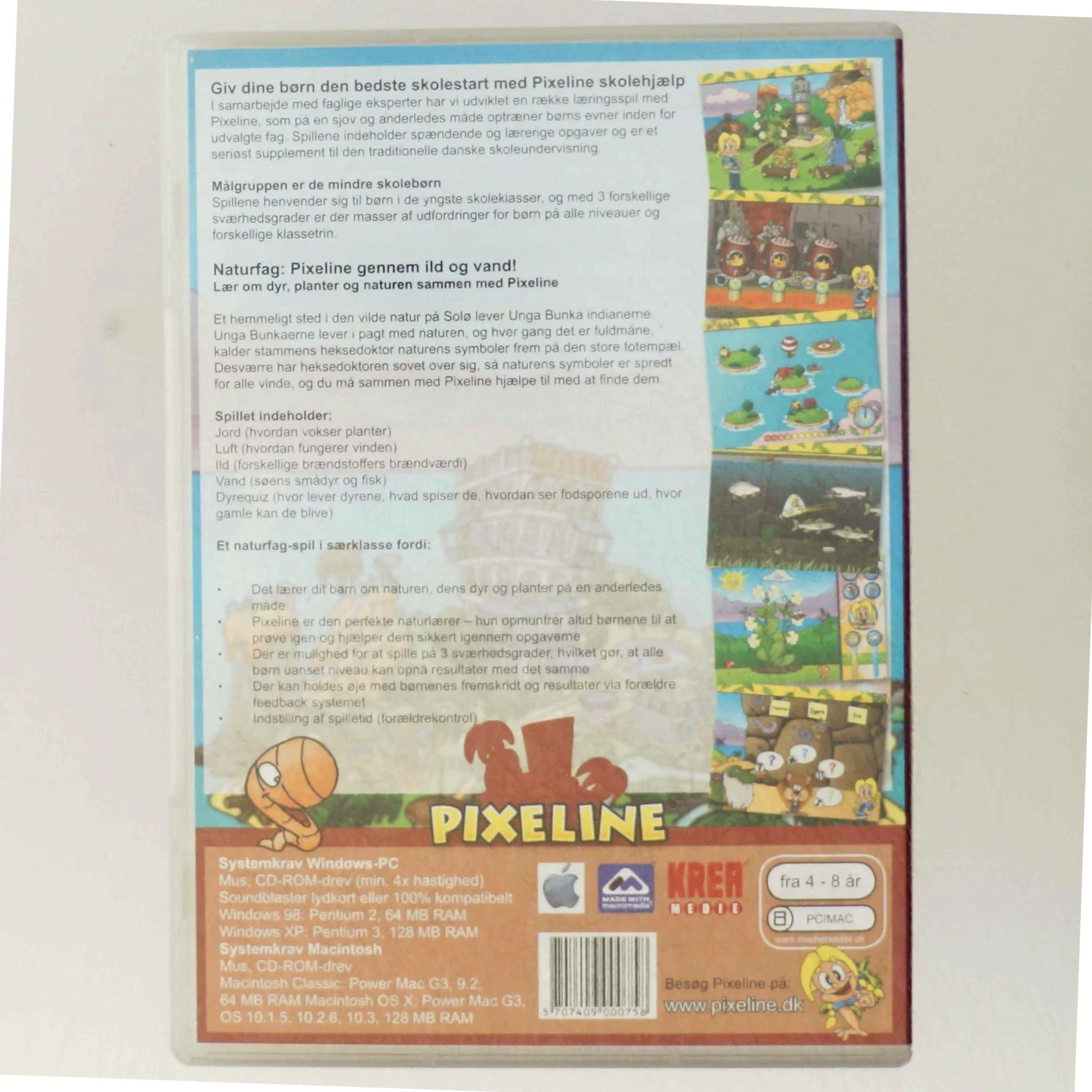 Pixeline Naturfag PC Spil fra KREA Medie