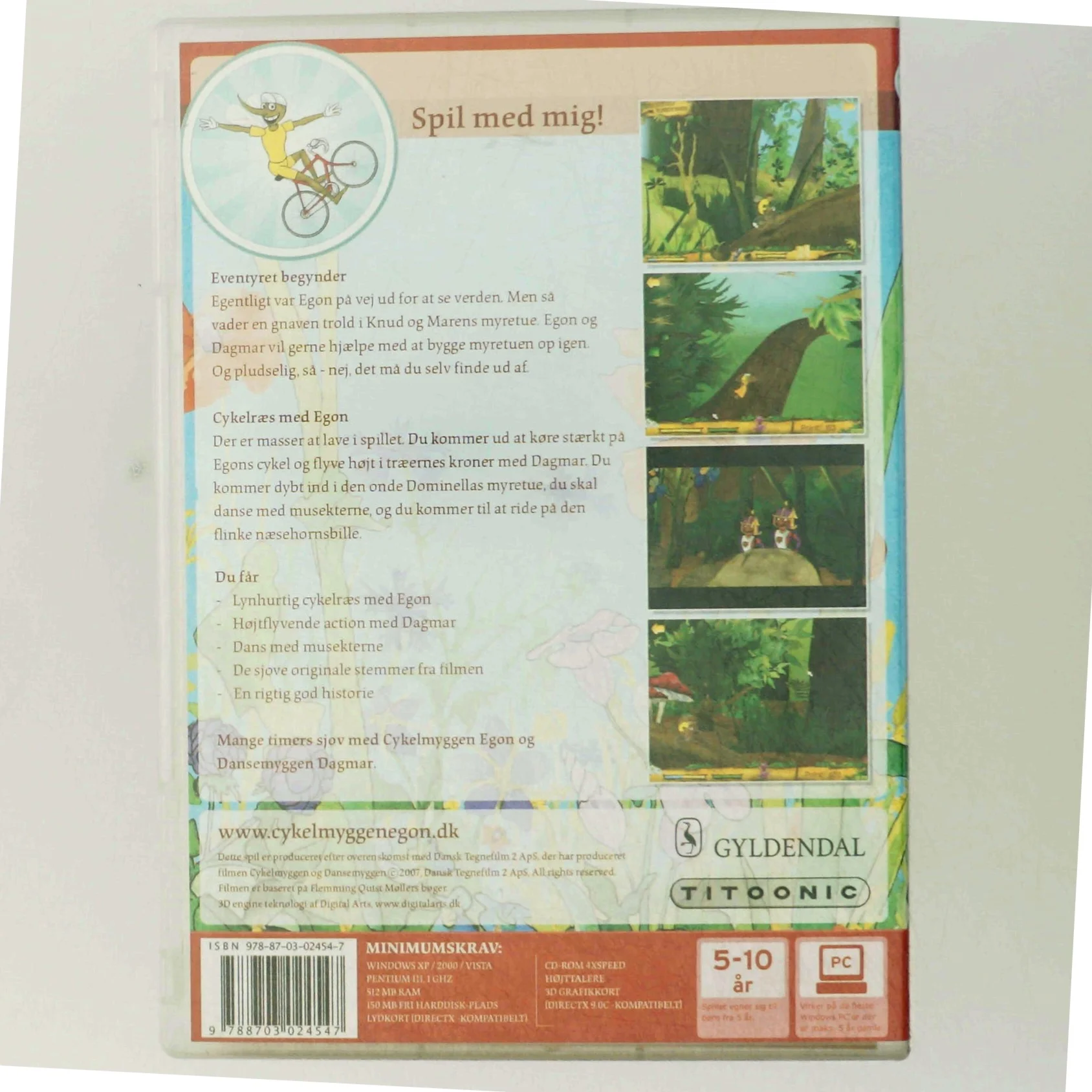 Cykelmyggen Egons spil fra Gyldendal