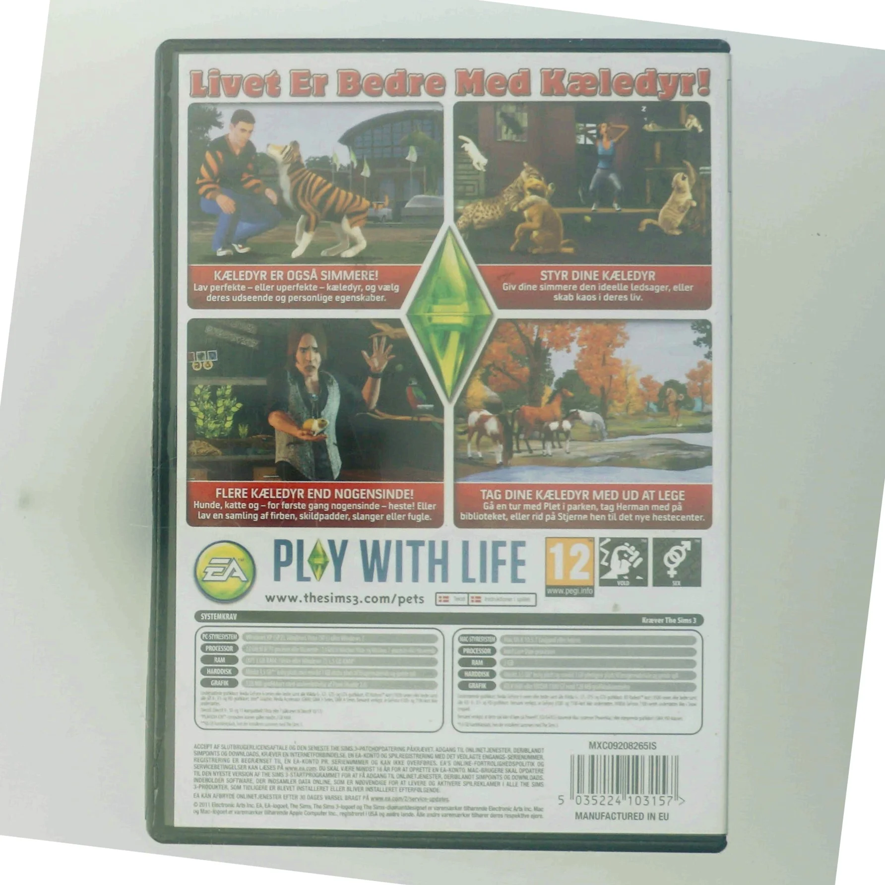 The Sims 3: Kæledyr (DVD)