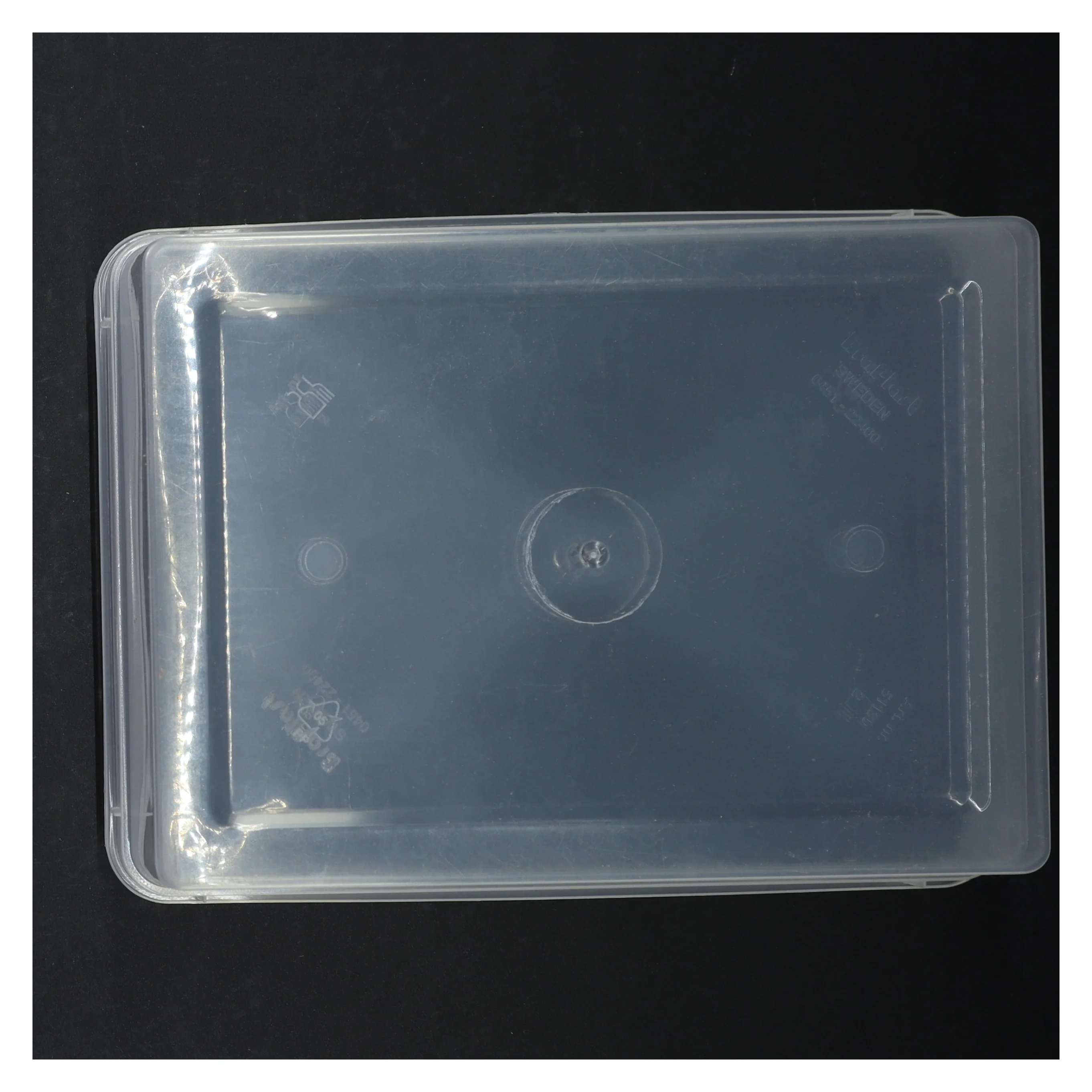 Gennemsigtig opbevaringsboks fra Braplast (str. 2 straks. 26 x 20 cm)