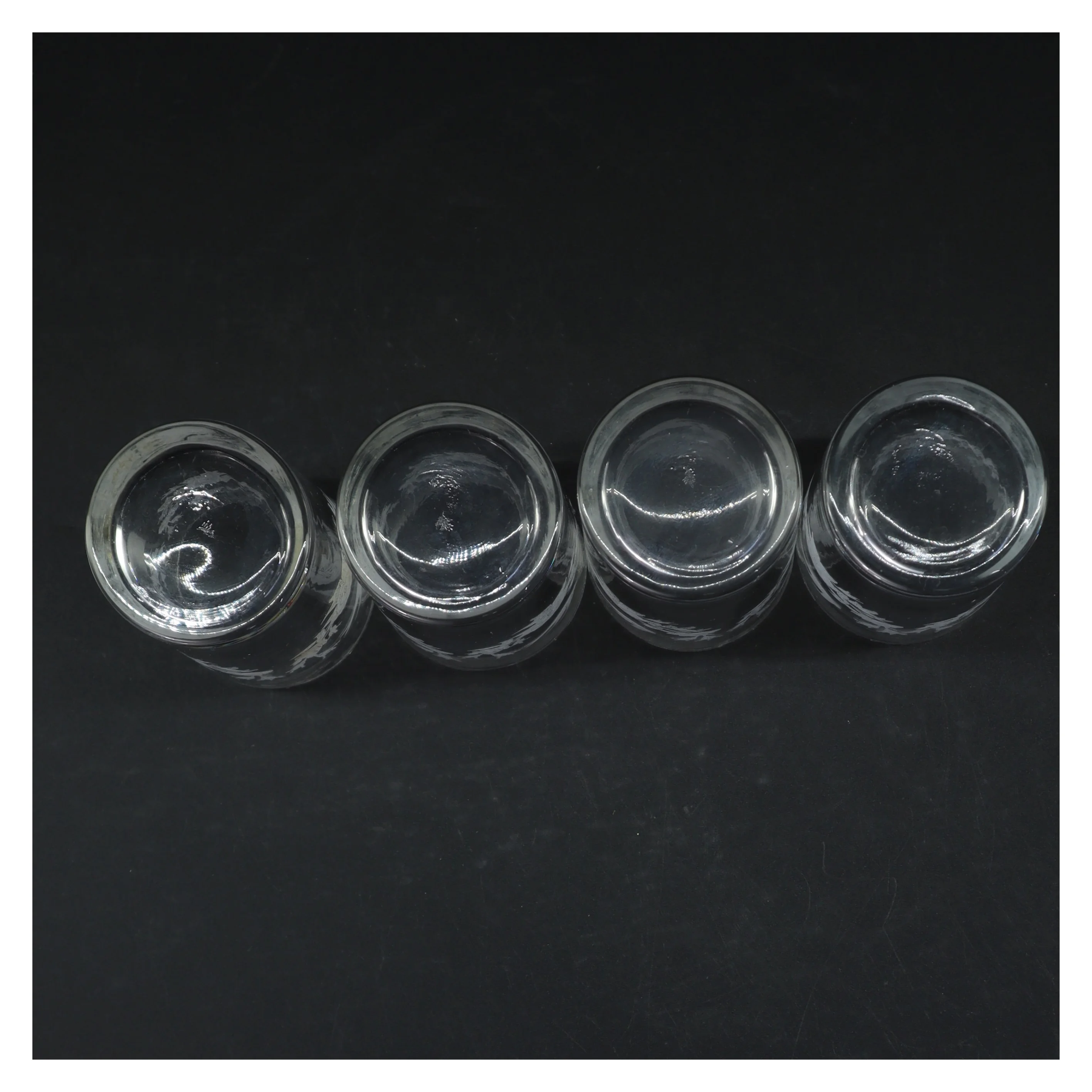 Dekorerede glas vaser (str. Ø 7 cm. længde, 14,5 cm)