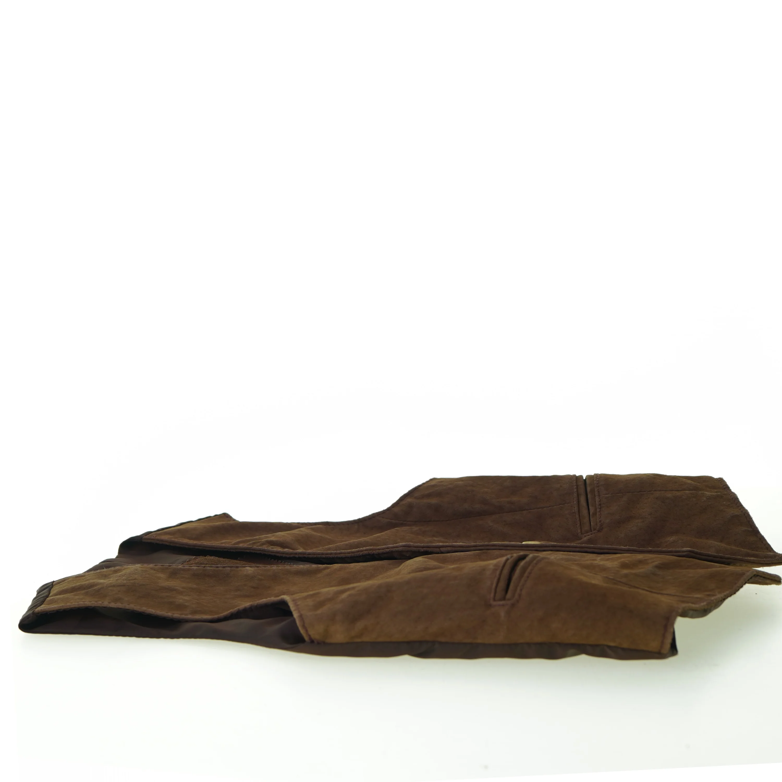 Børne ruskindsvest,  str. ca. 98 (36 x 30 cm)