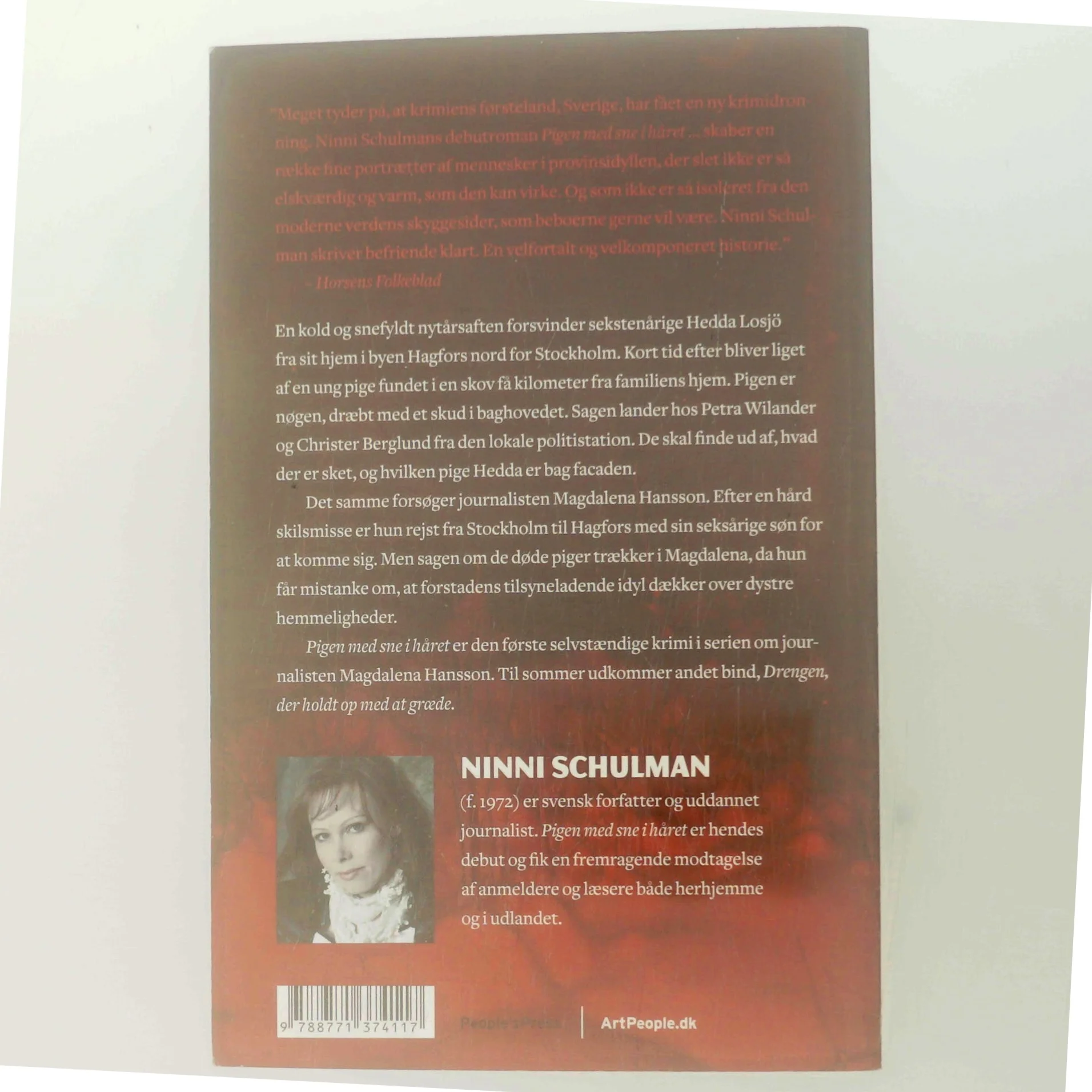 Pigen med sne i håret af Ninni Schulman (Bog)