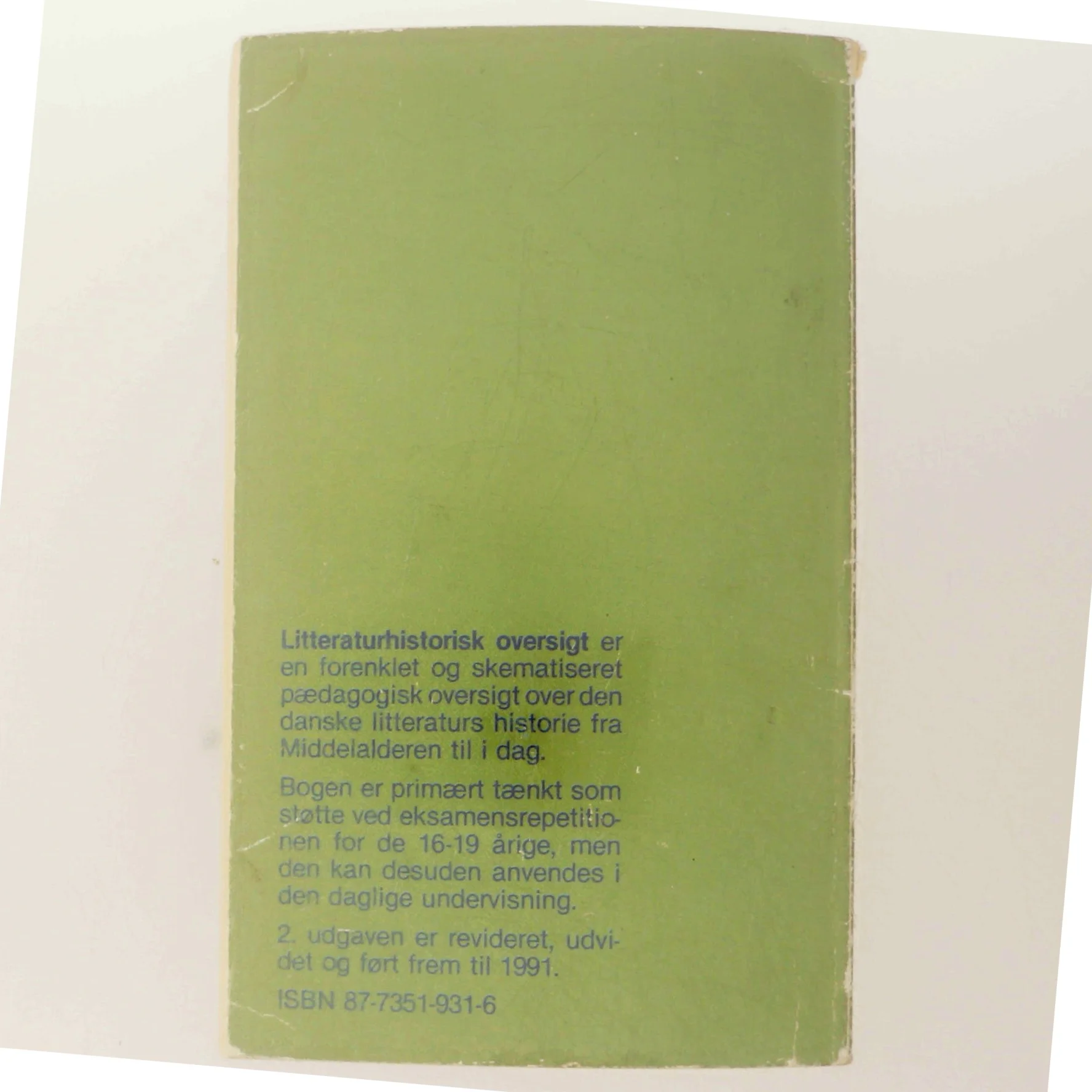 Litteraturhistorisk oversigt bog