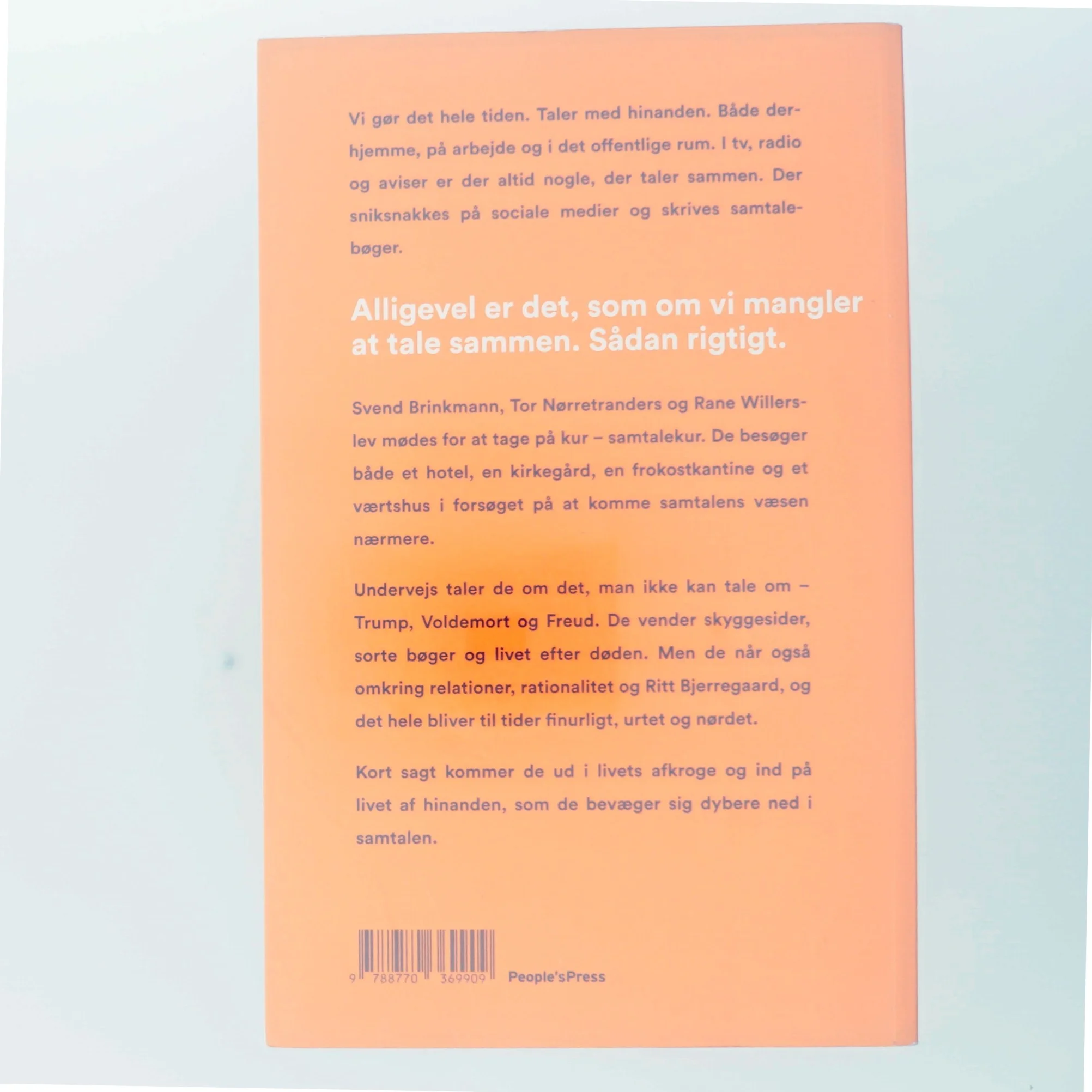 Samtalekur : alt det, vi ikke kunne tale om : en samtalebog af Svend Brinkmann (Bog)