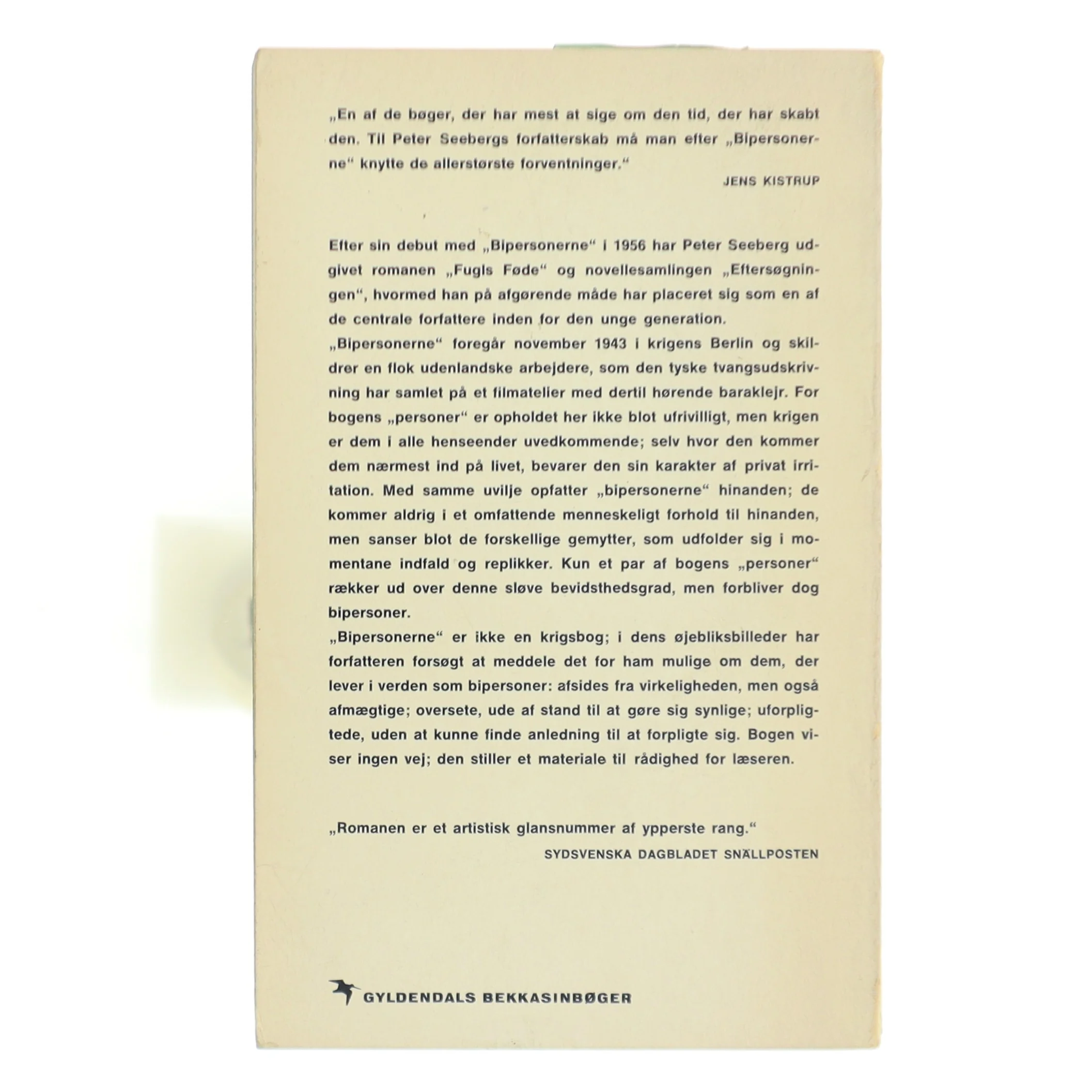 Bog: Bipersonerne af Peter Seeberg fra Gyldendal