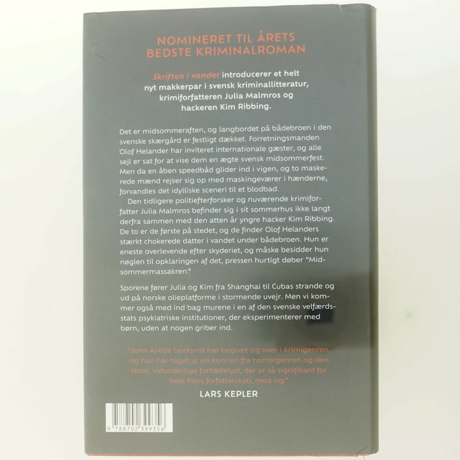 Skriften i vandet af John Ajvide Lindqvist (Bog)