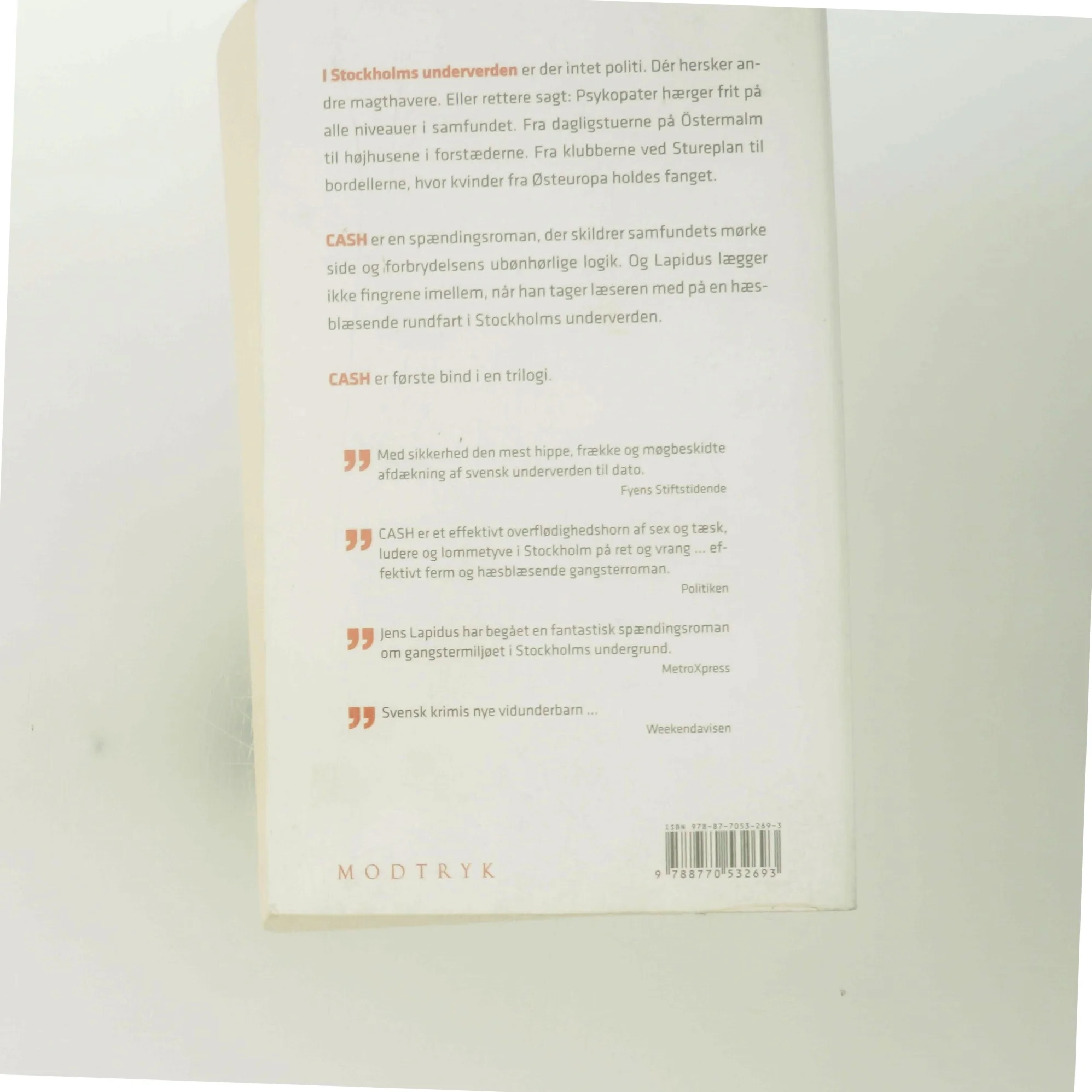 Cash af Jens Lapidus (Bog)