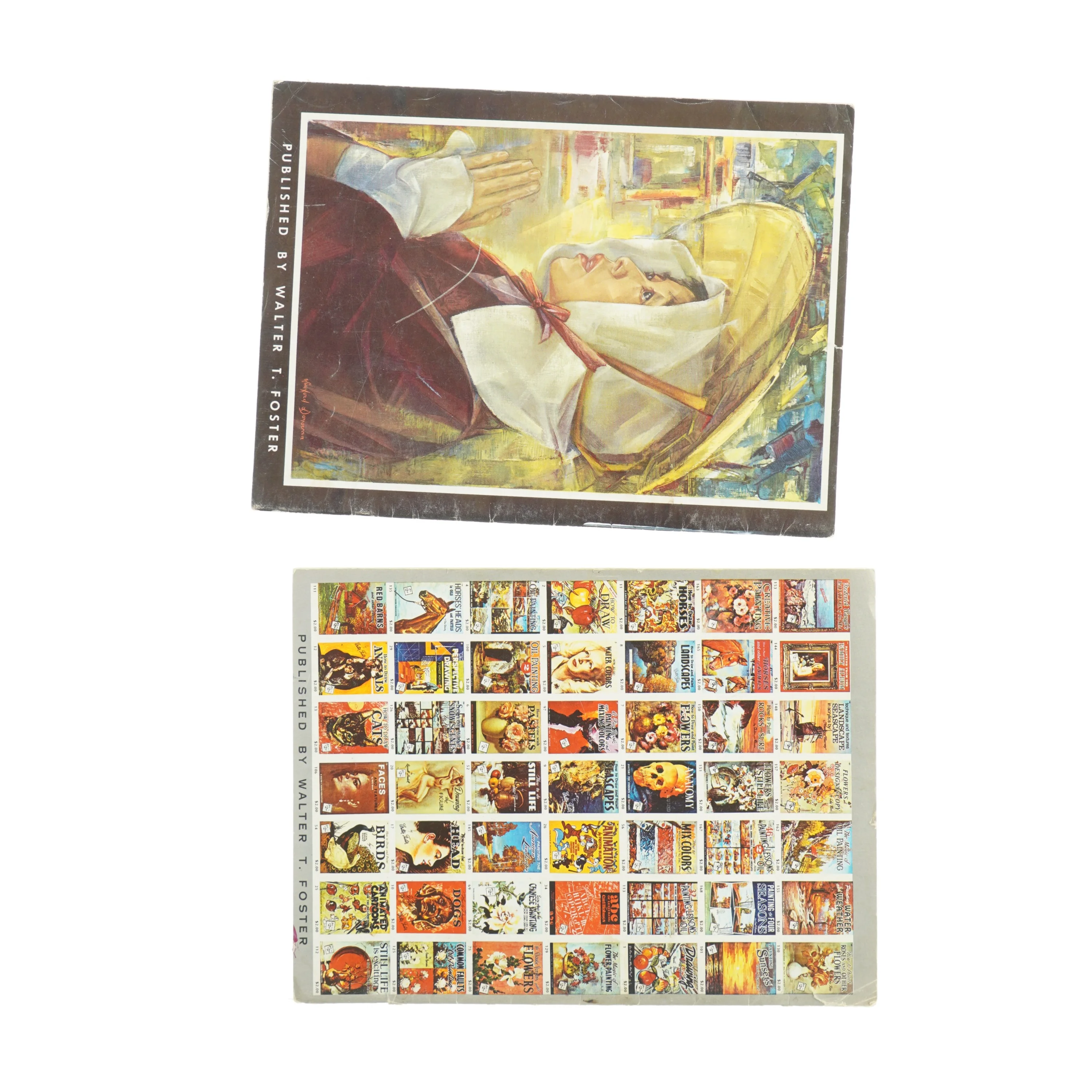 Vintage kunstbøger (str. 35 x 26 cm)