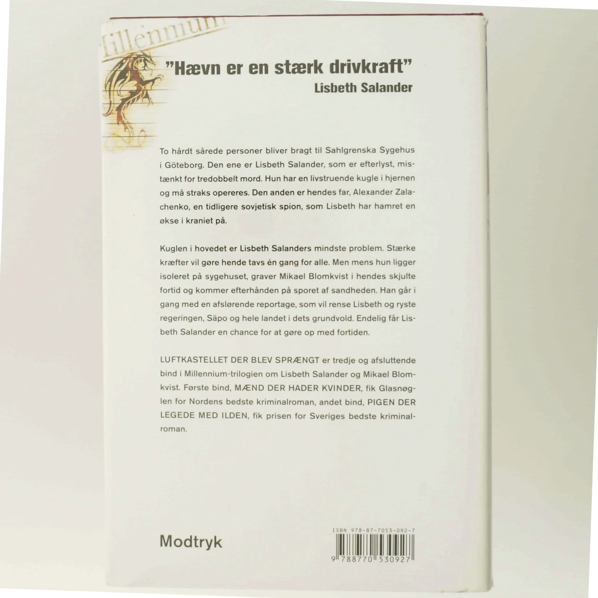 Luftkastelletderblevsprngt Stir up a Hornets' Nest of Girl. Shi Dige Larsen. the Danish Original. Hardcover](chinese Edition) (Bog)