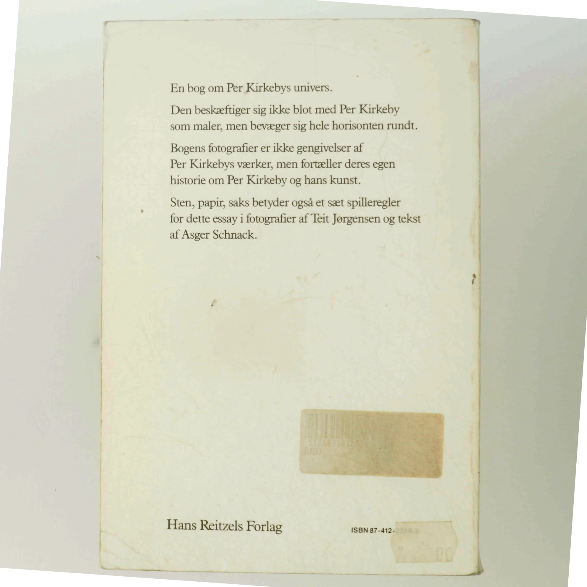 Bog: Per Kirkeby - sten papir saks fra Hans Reitzels Forlag