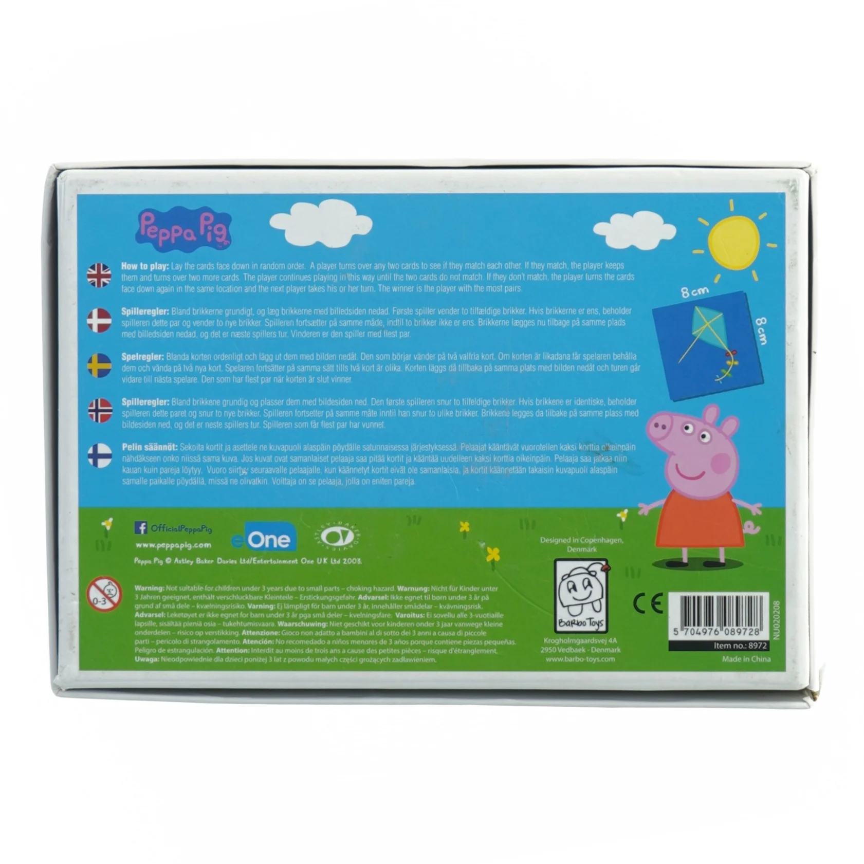 Peppa Pig memo spil fra Peppa Pig