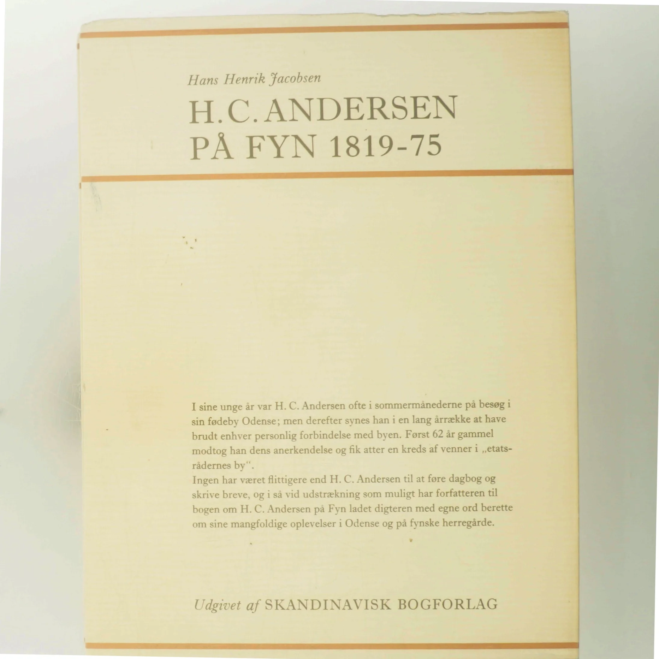 H.C. Andersen på Fyn 1819-75 af Hans Henrik Jacobsen (Bog)