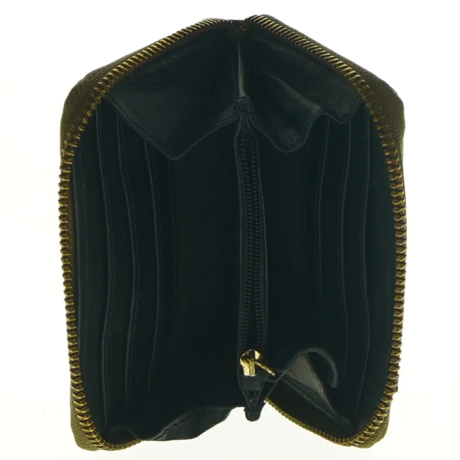 Læder pung fra Aura (str. 12 x 9 cm)