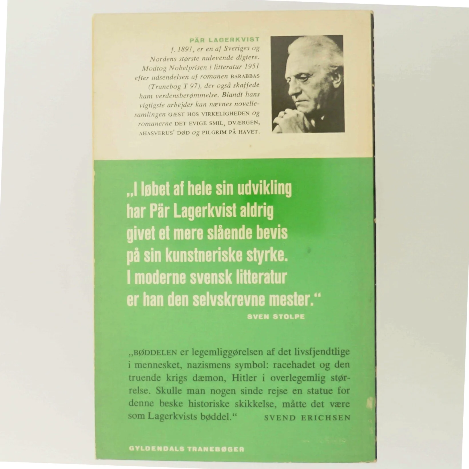 Bog 'Bødlen' af Pär Lagerkvist fra Gyldendals Tranebøger