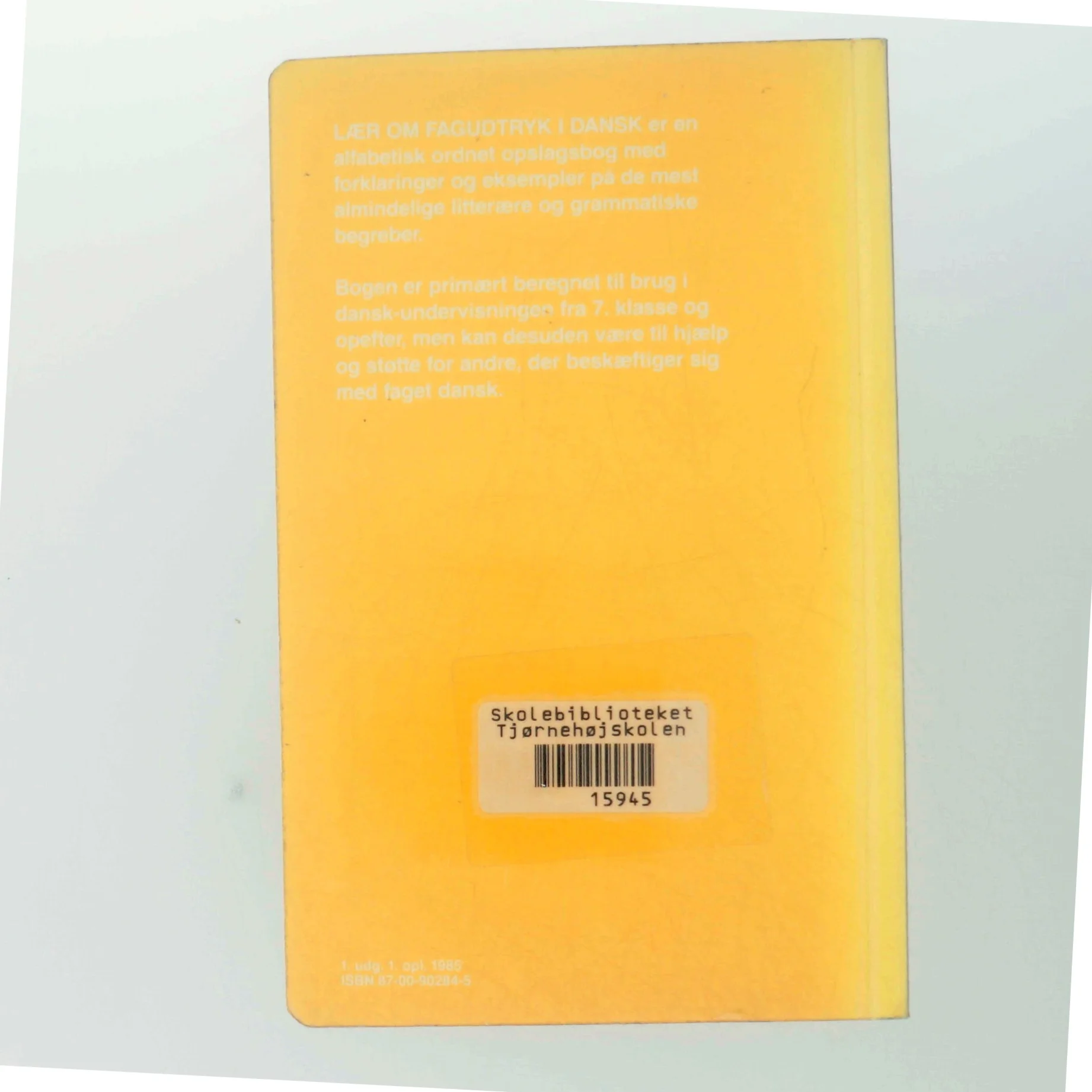 Ordbog over fagudtryk i dansk fra Gyldendal