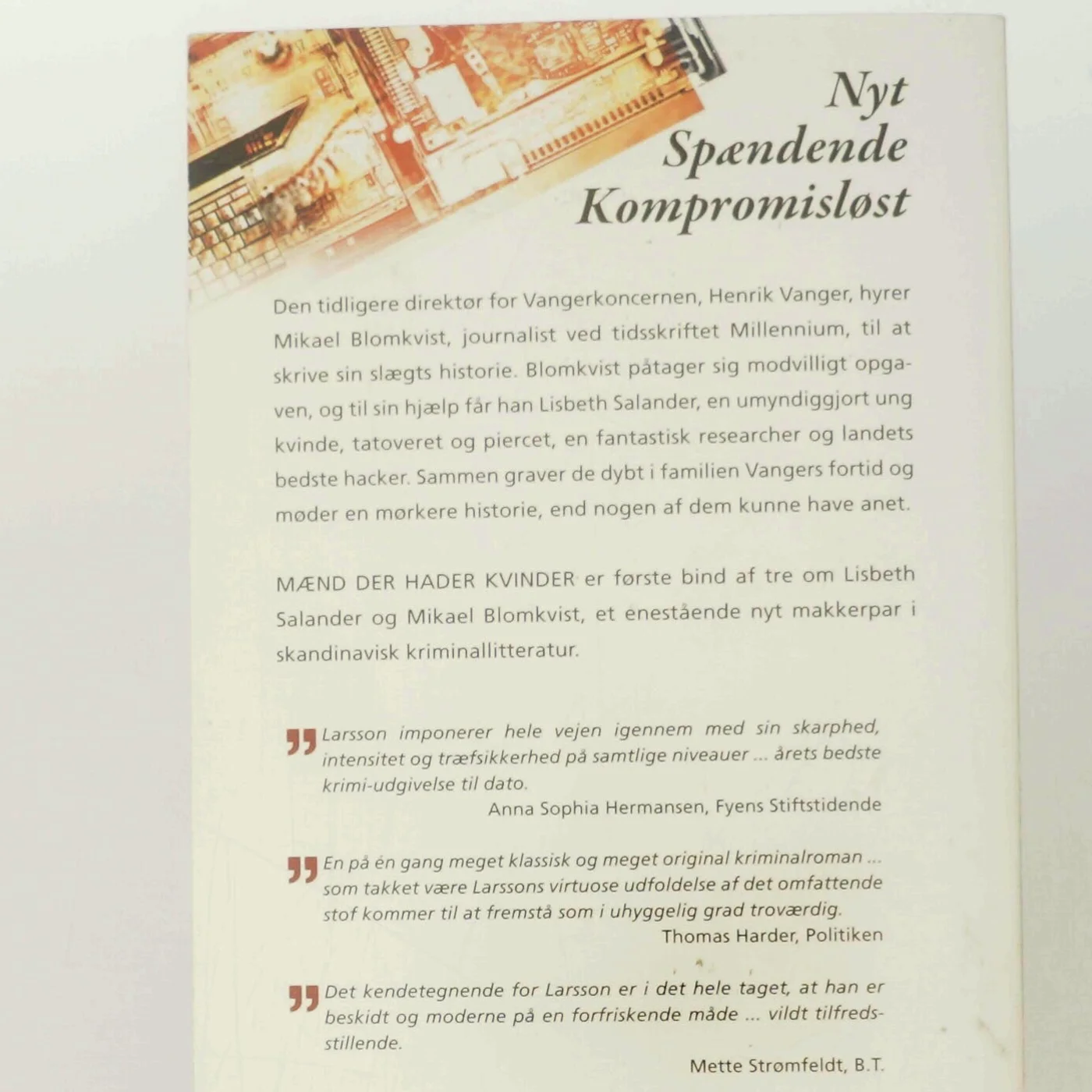 Mænd der hader kvinder af Stieg Larsson (Bog)