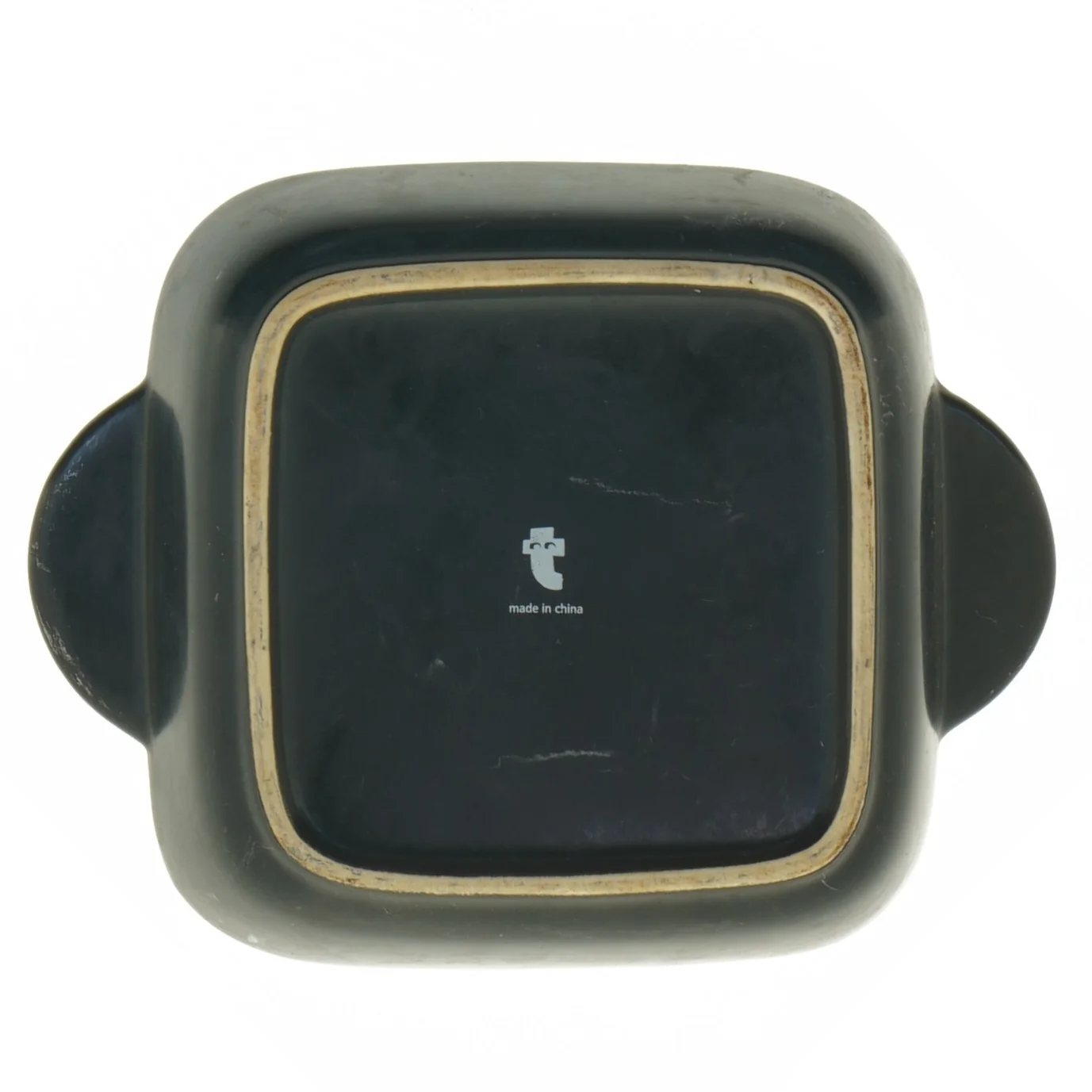 Sort bakke med håndtag fra Tiger (str. 19 x 15 x 4,5 cm)
