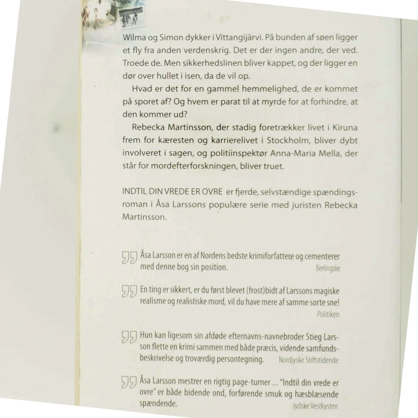 Indtil din vrede er ovre af Åsa Larsson (Bog)