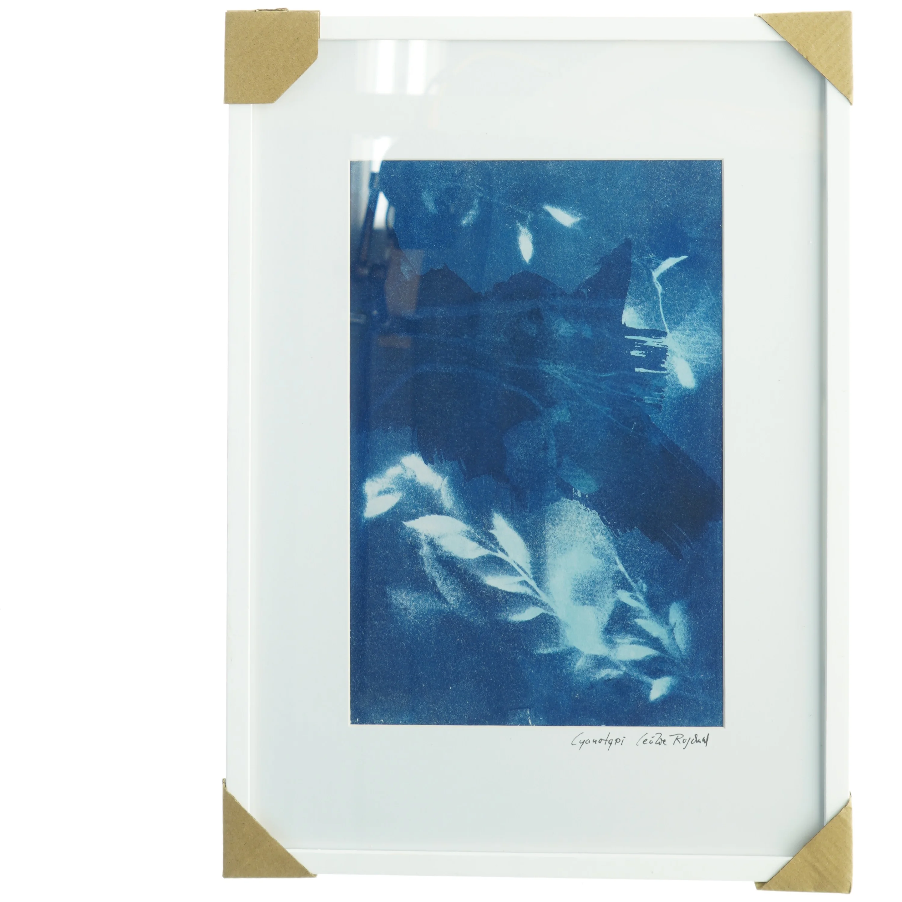 Indrammet kunsttryk (str. 43,5 x 31,5 cm)