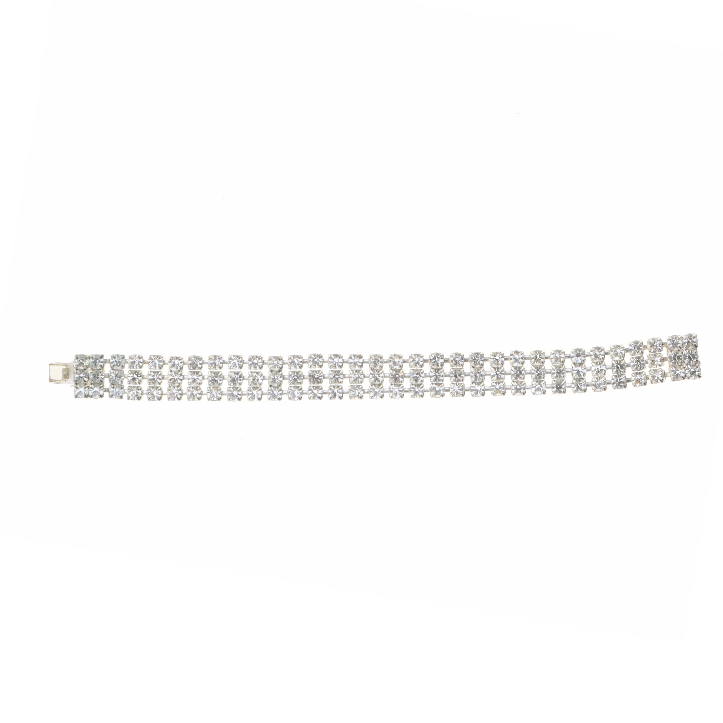 Tennisarmbånd med simulerede diamanter (str. Kæde 19 x en komma 3 sådan cm)