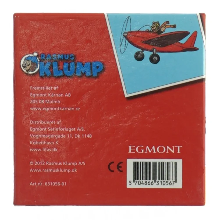 Vintage børne-huskespil fra Rasmus Klump (str. 9 x 9 x 9 cm)