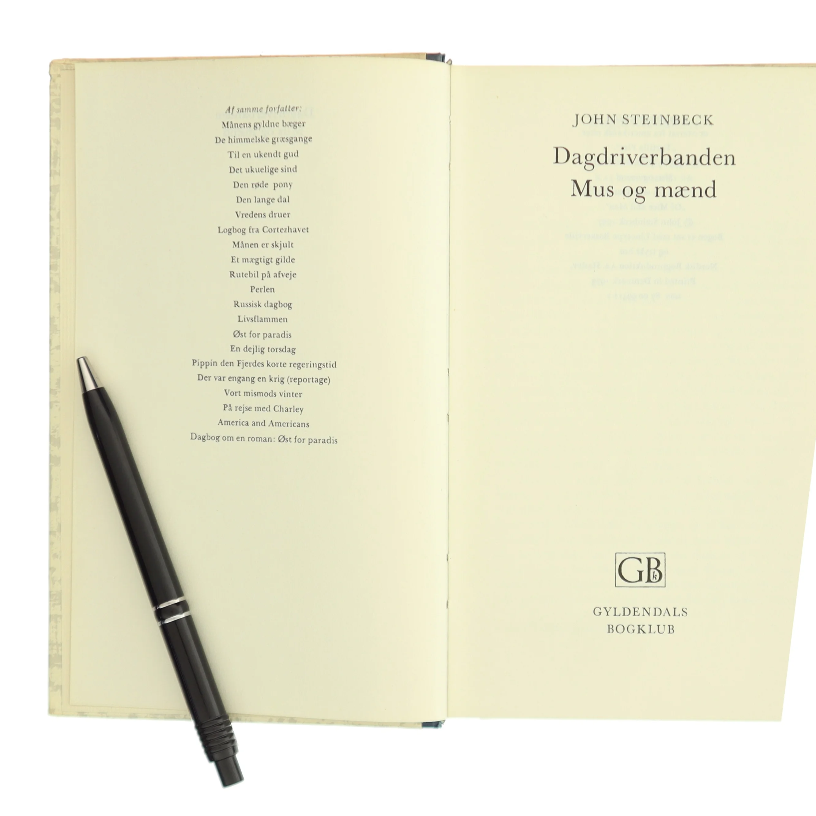 Dagdriverbanden / Mus og mænd af John Steinbeck (Bog)