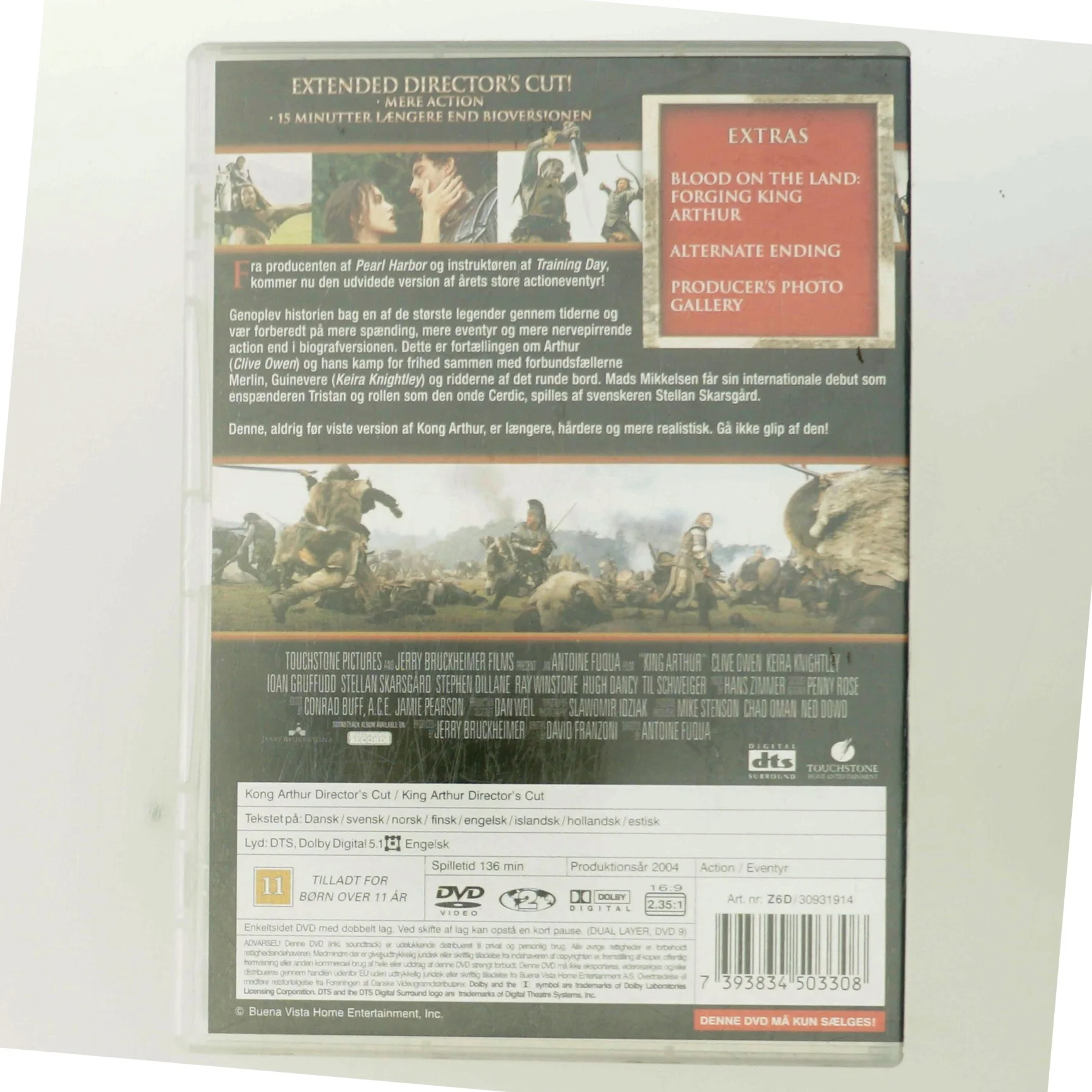 Kong Arthur                            <span class="label label-blank pull-right">Extended edition</span> med Clive Owen (DVD)