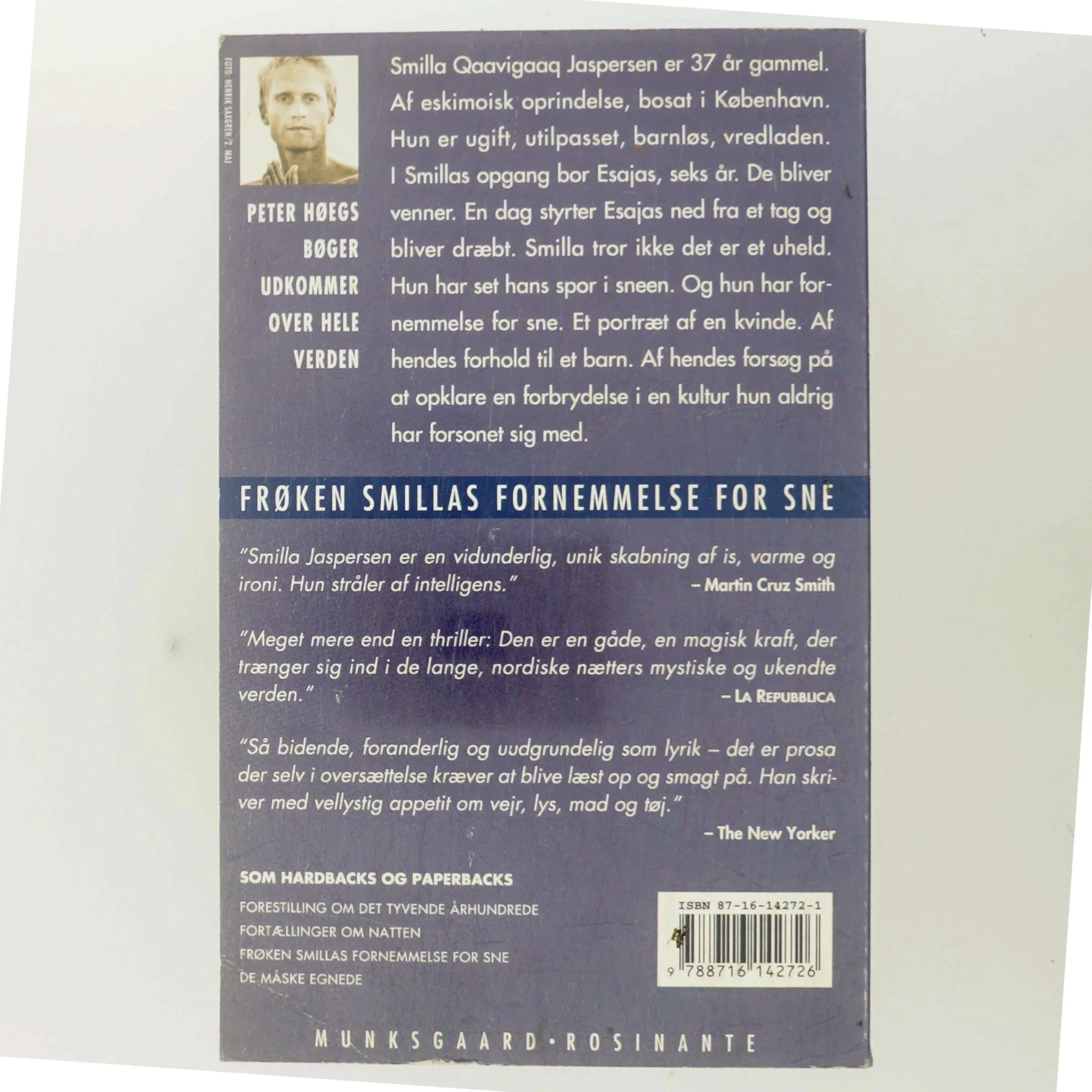 Frøken Smillas fornemmelse for sne : roman af Peter Høeg (f. 1957-05-17) (Bog)