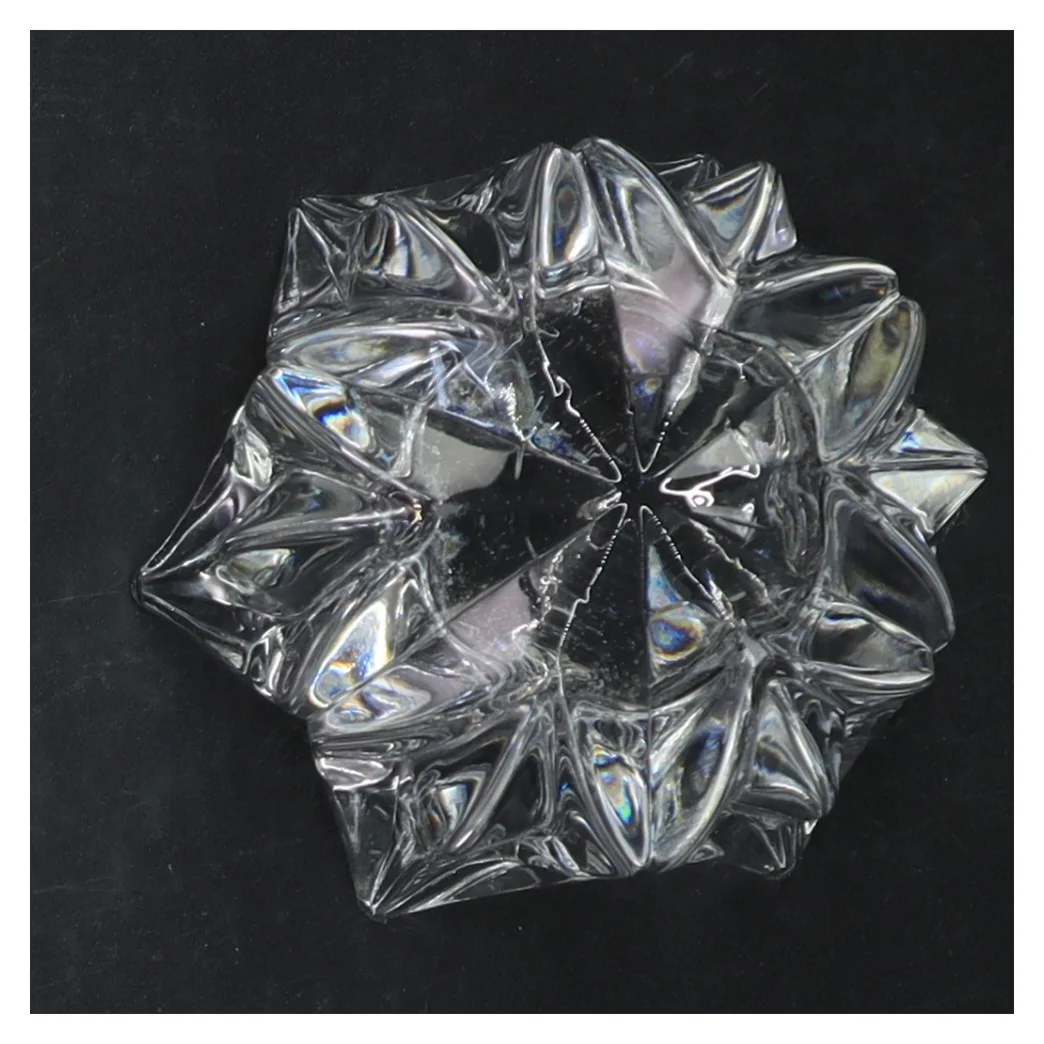 Glasstjerne lysestage  (str. 8 cm)