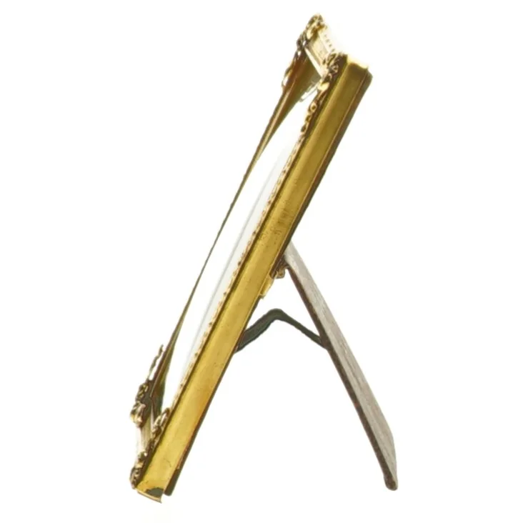 Bordfotoramme med gyldne detaljer (str. 9,5x6,5 cm)