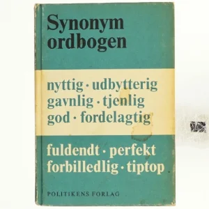 Synomym ordbogen fra Politikens Forlag