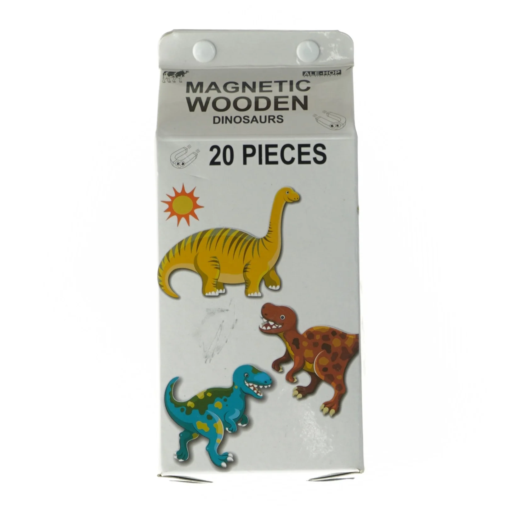 Magnetisk Dinosaurpuslespil (str. 14 cm)