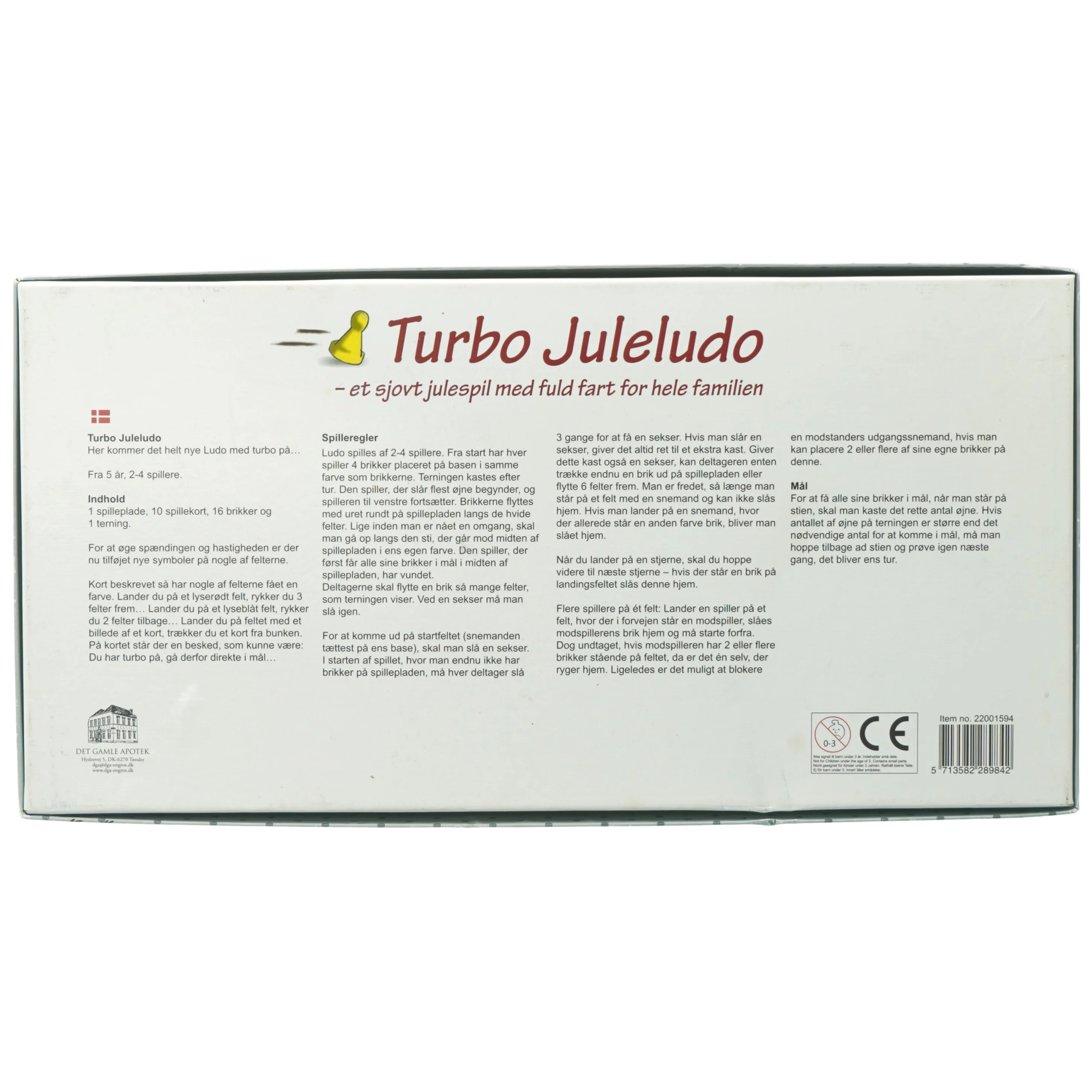 Turbo Jule Ludo brætspil