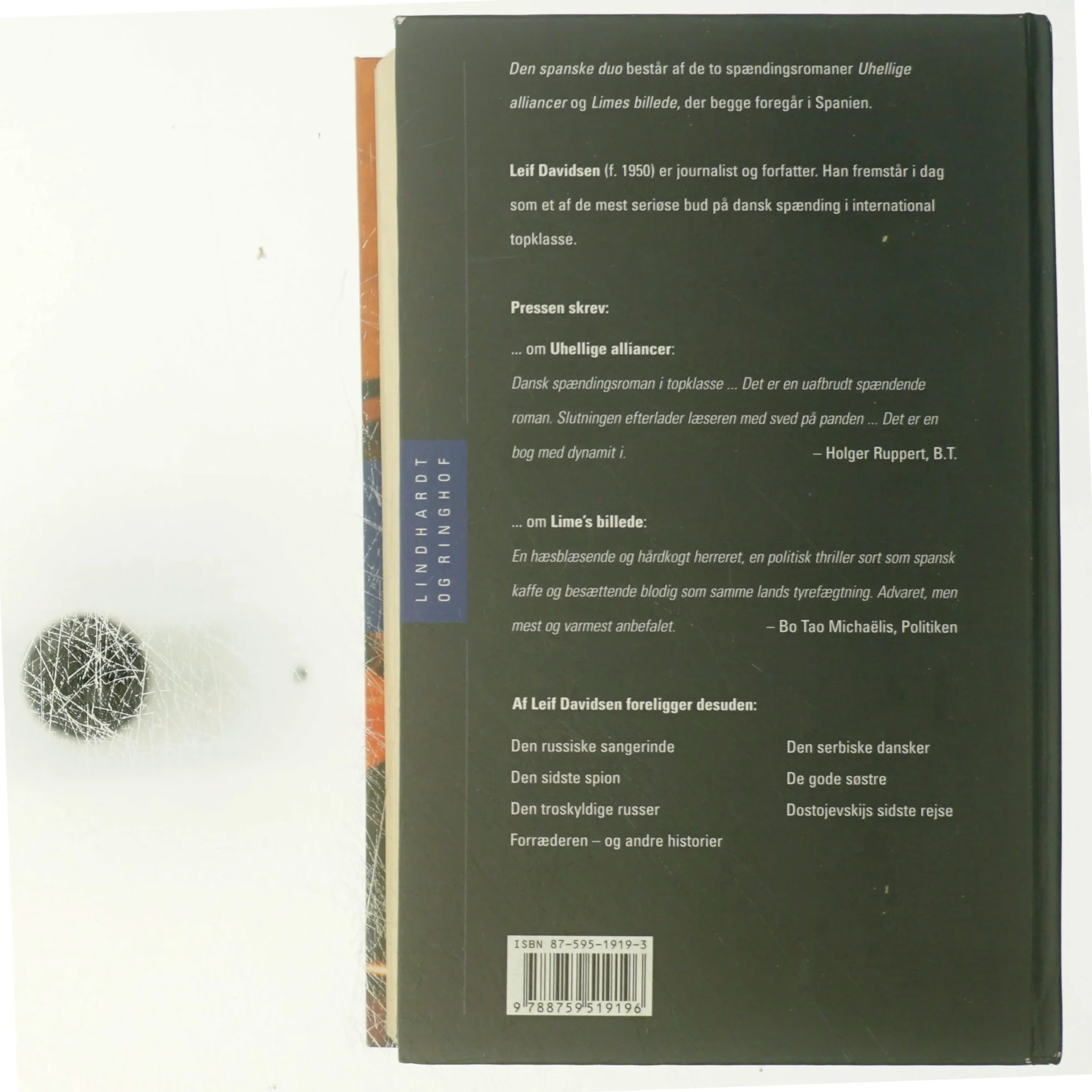 Den spanske duo : Uhellige alliancer, Lime's billede af Leif Davidsen (Bog)