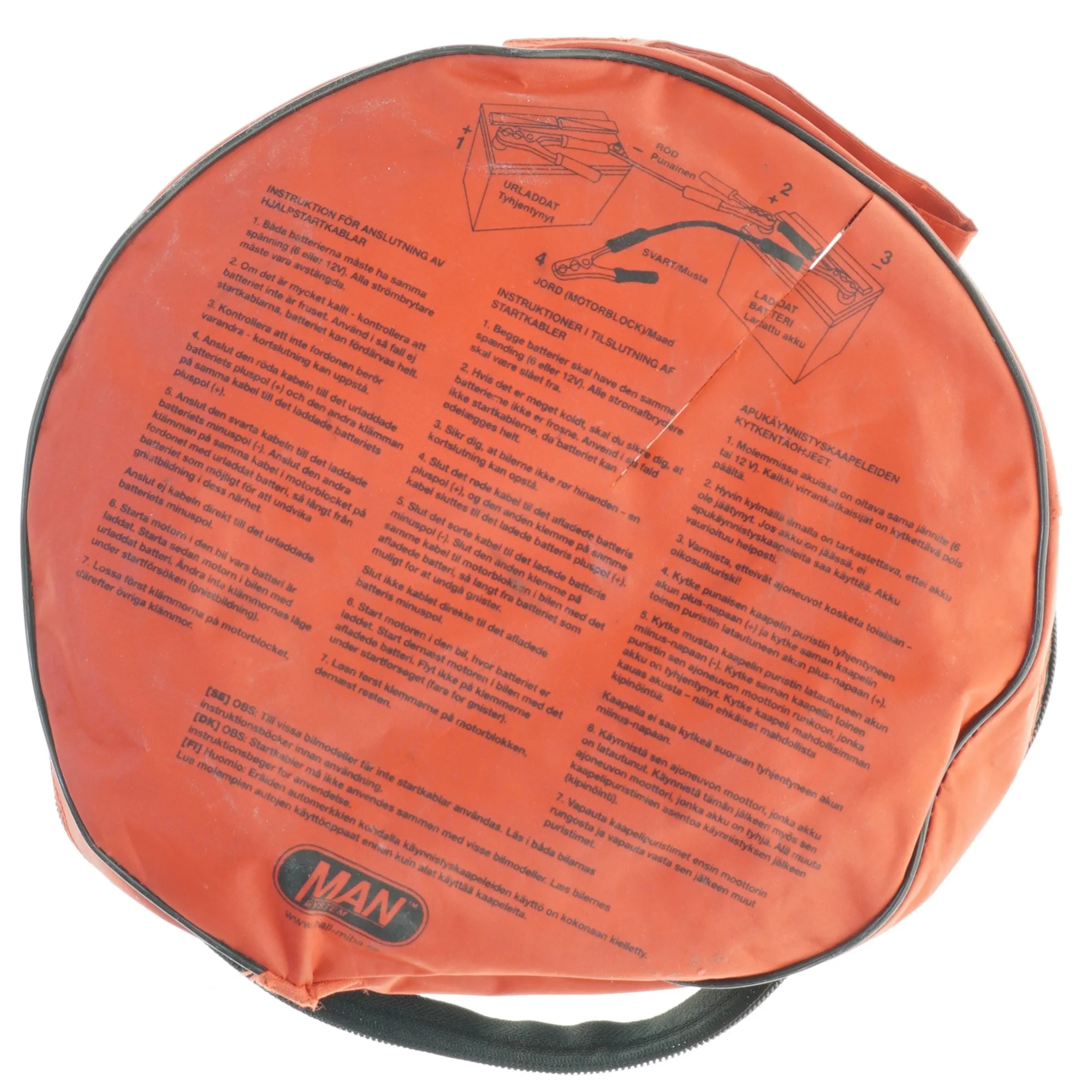 Nødudstyr til bil, startkabel (str. 290 cm)