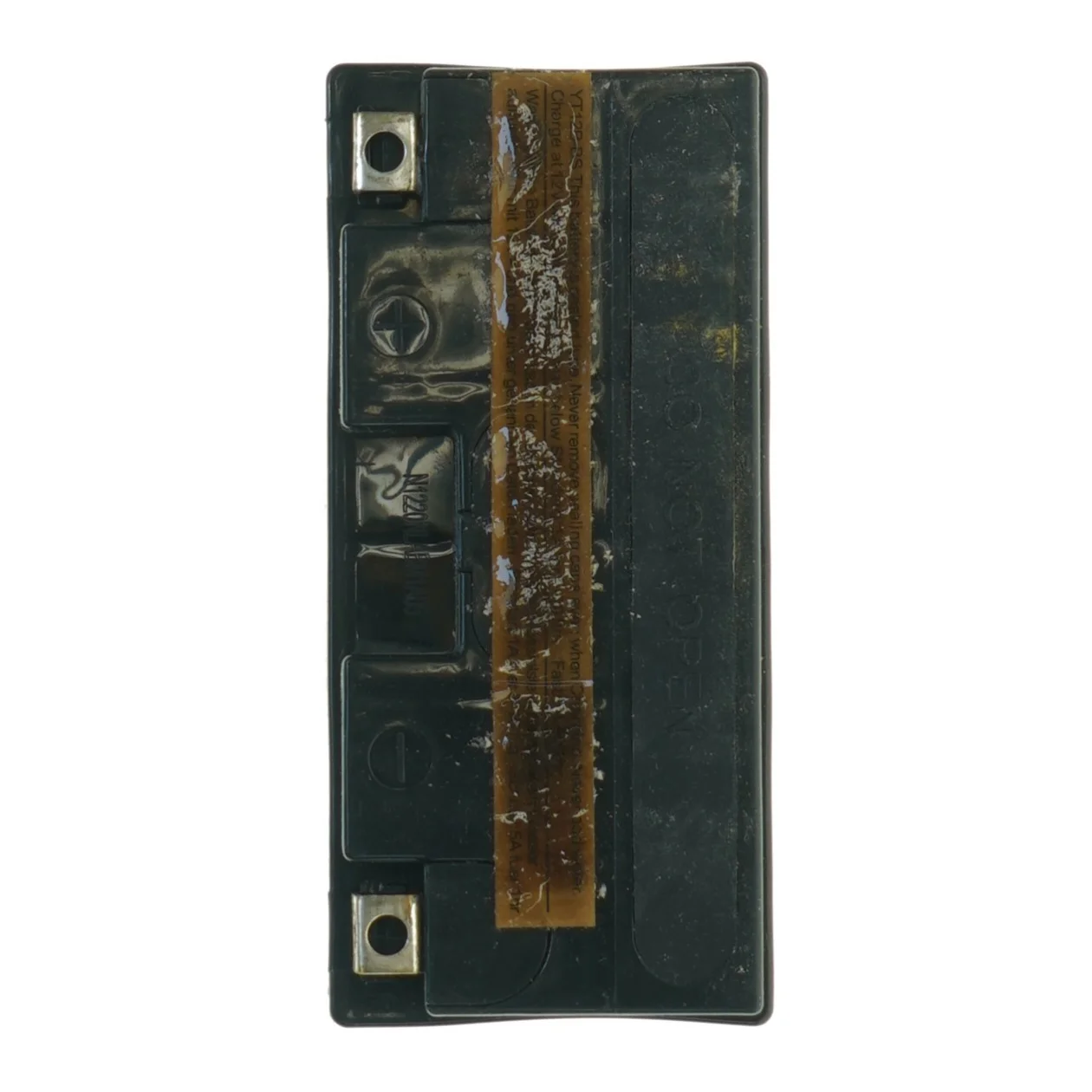 Motorcykelbatteri LP YT12B-BS fra Agm (str. 15 x, 13 x 6 og en halv cm)