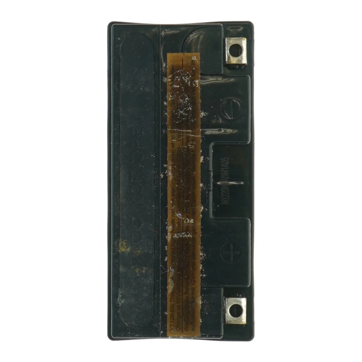 Motorcykelbatteri LP YT12B-BS fra Agm (str. 15 x, 13 x 6 og en halv cm)