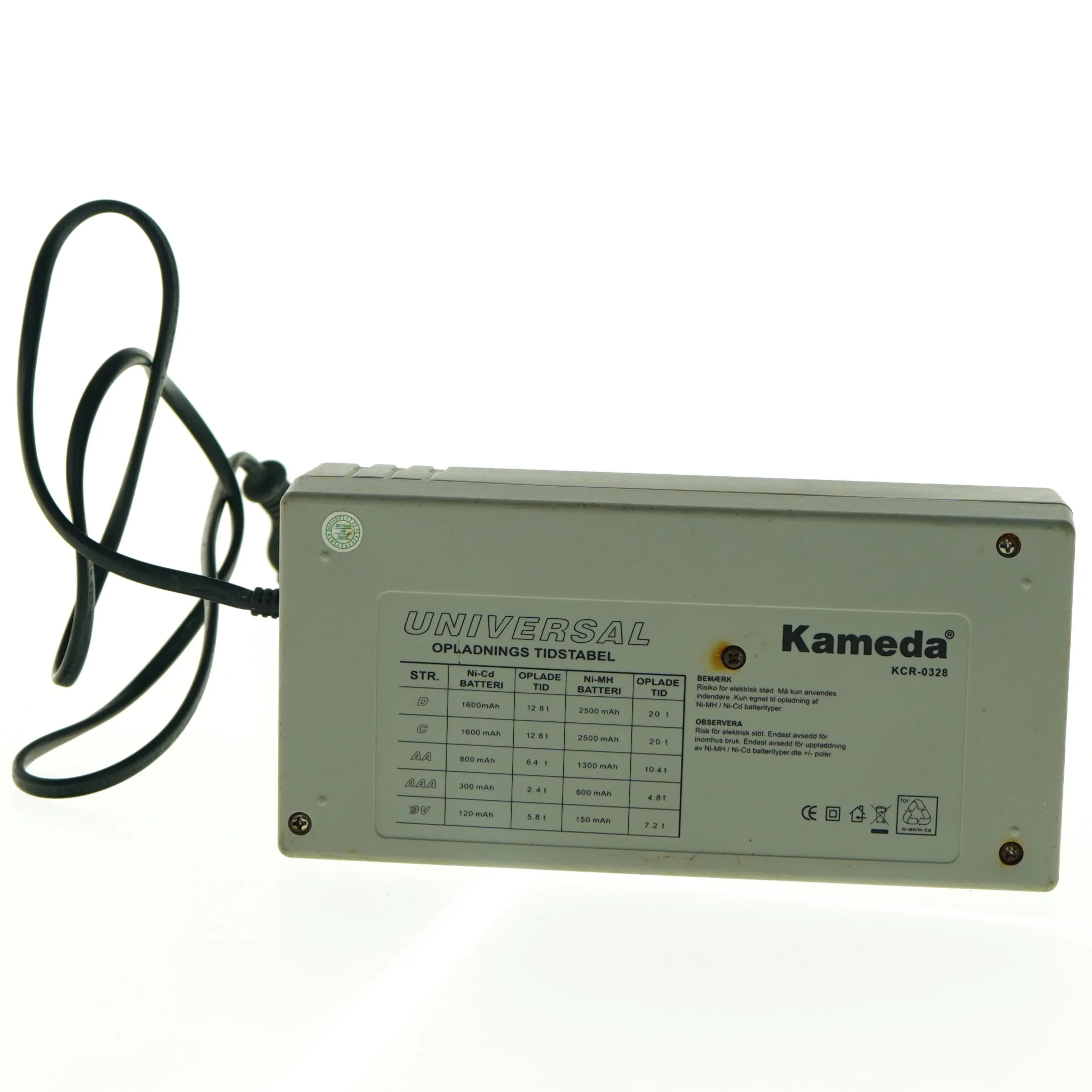 Universal batterioplader