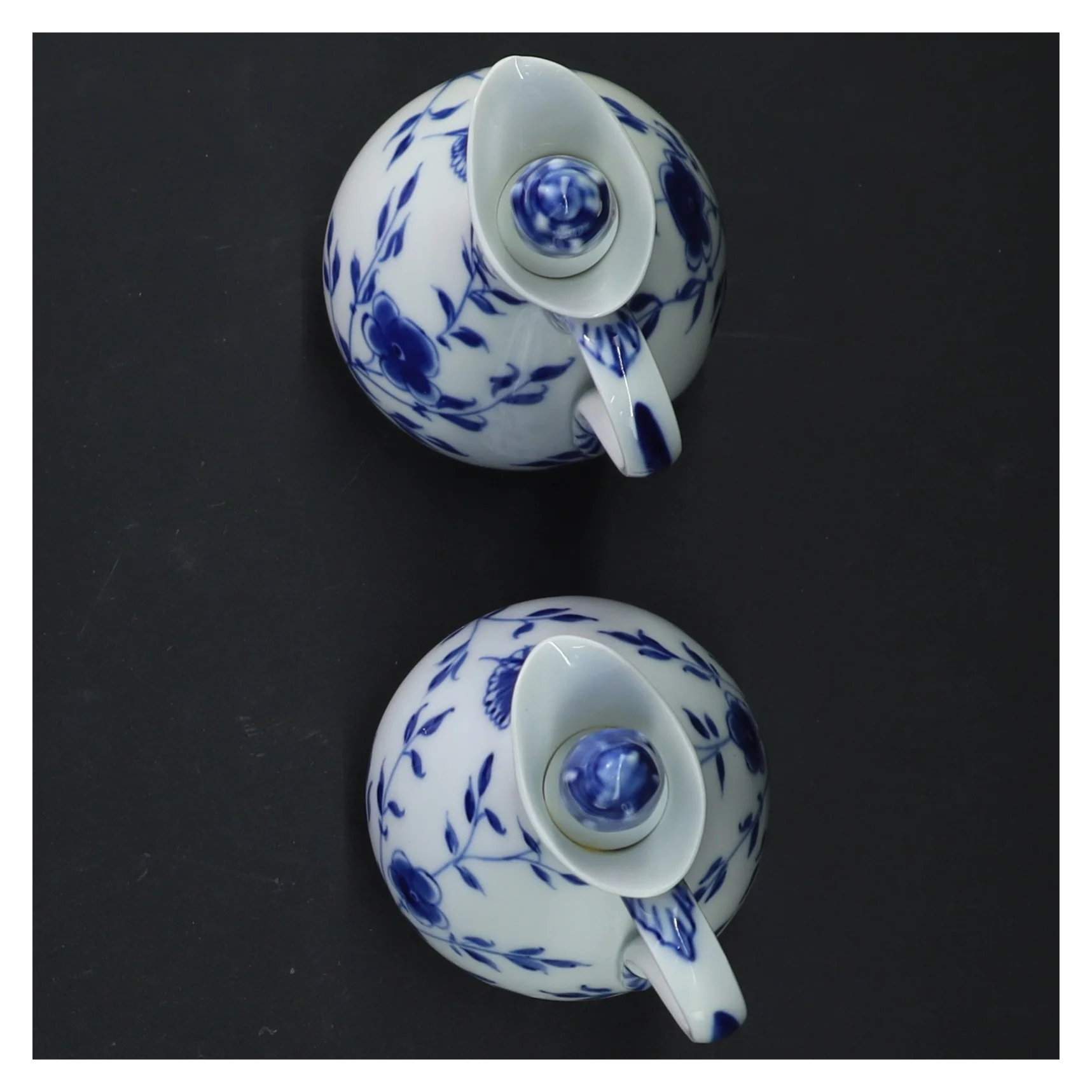 Porcelænsflasker med låg fra Royal Copenhagen (str. 15 cm)