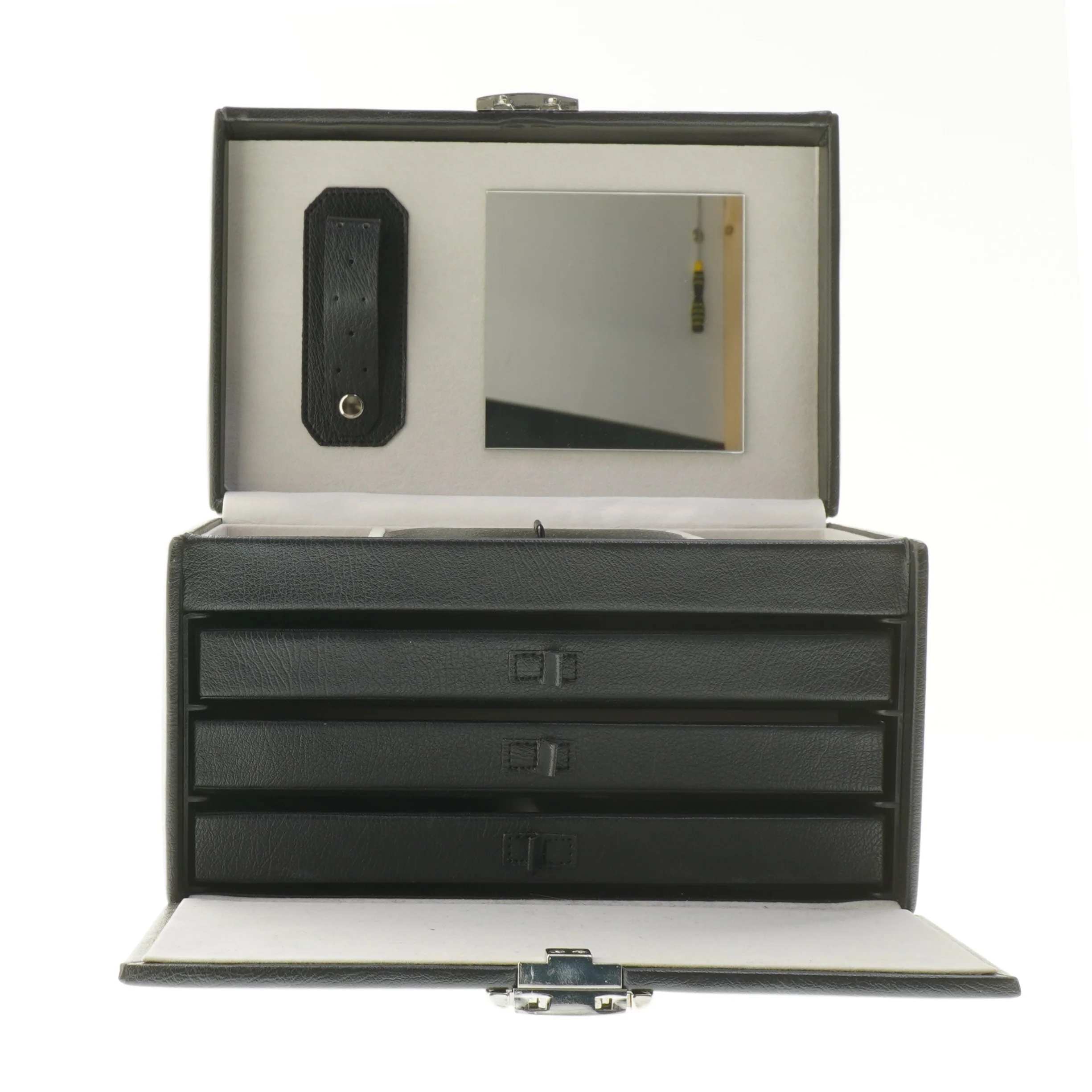 Smykkeskrin med lås fra Davidt’s (str. 15x24x15 cm)