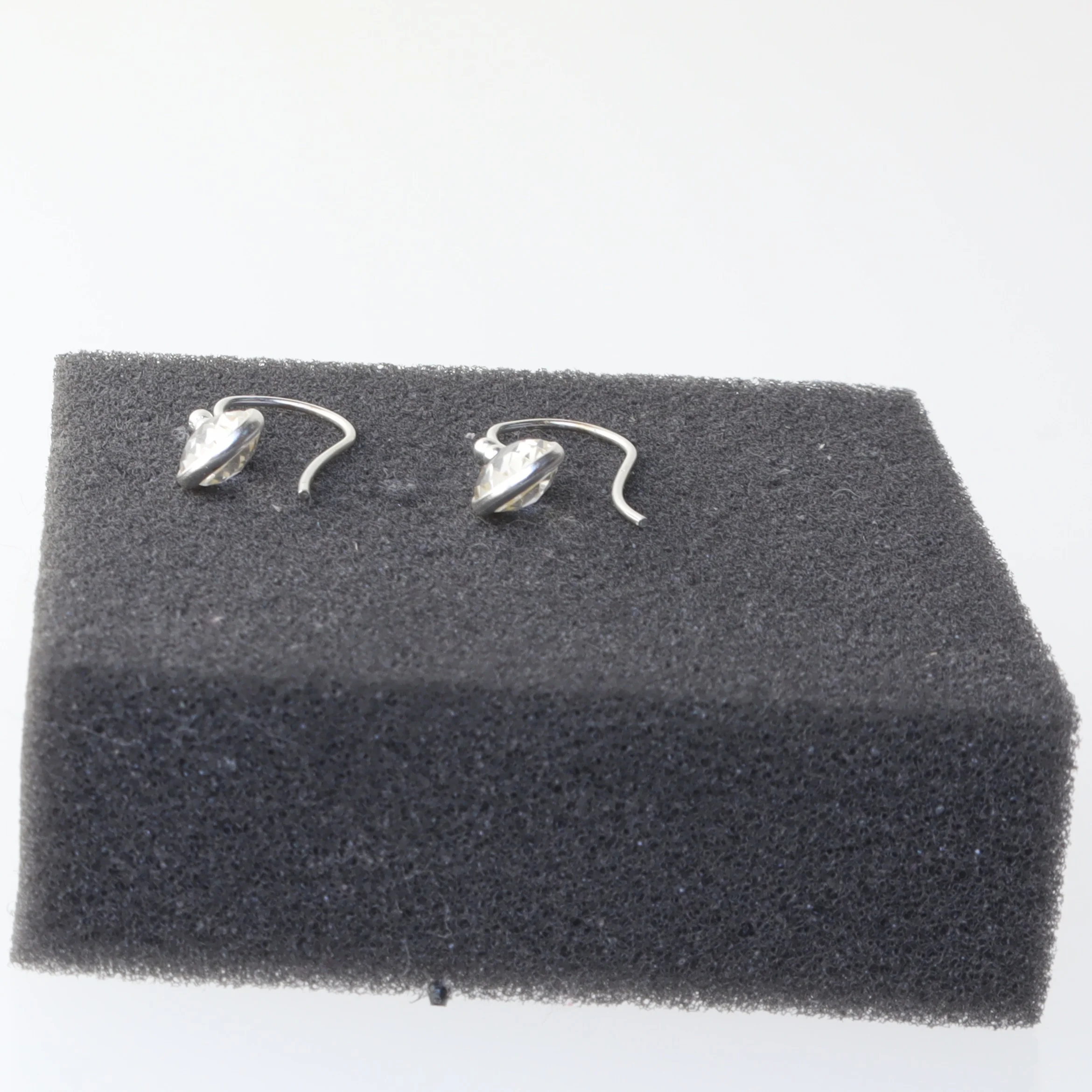 Sølvdråbe øreringe (str. 20 mm)