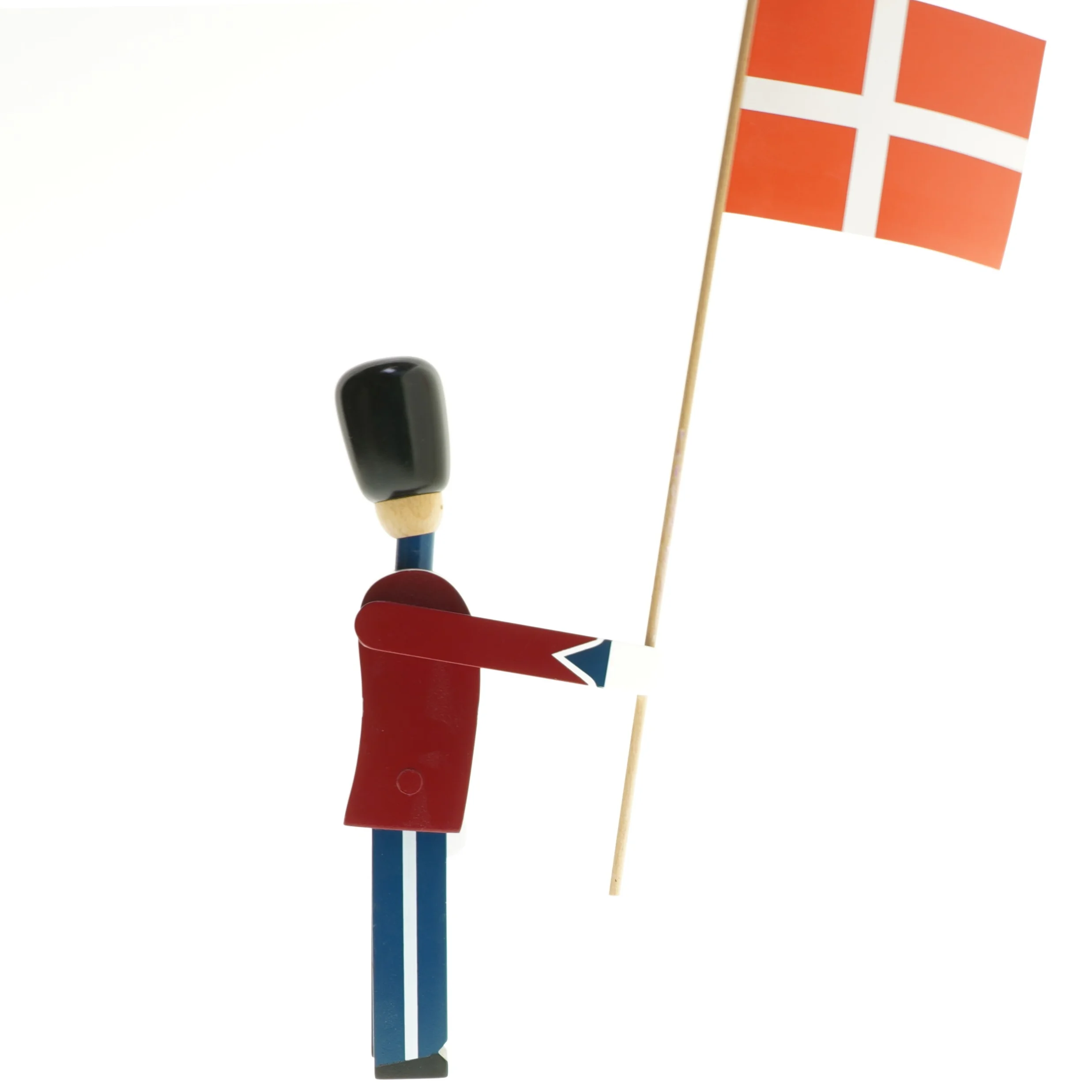 Kay Bojesen garderfigur med dansk flag fra Kay Bojesen (str. 22 cm)