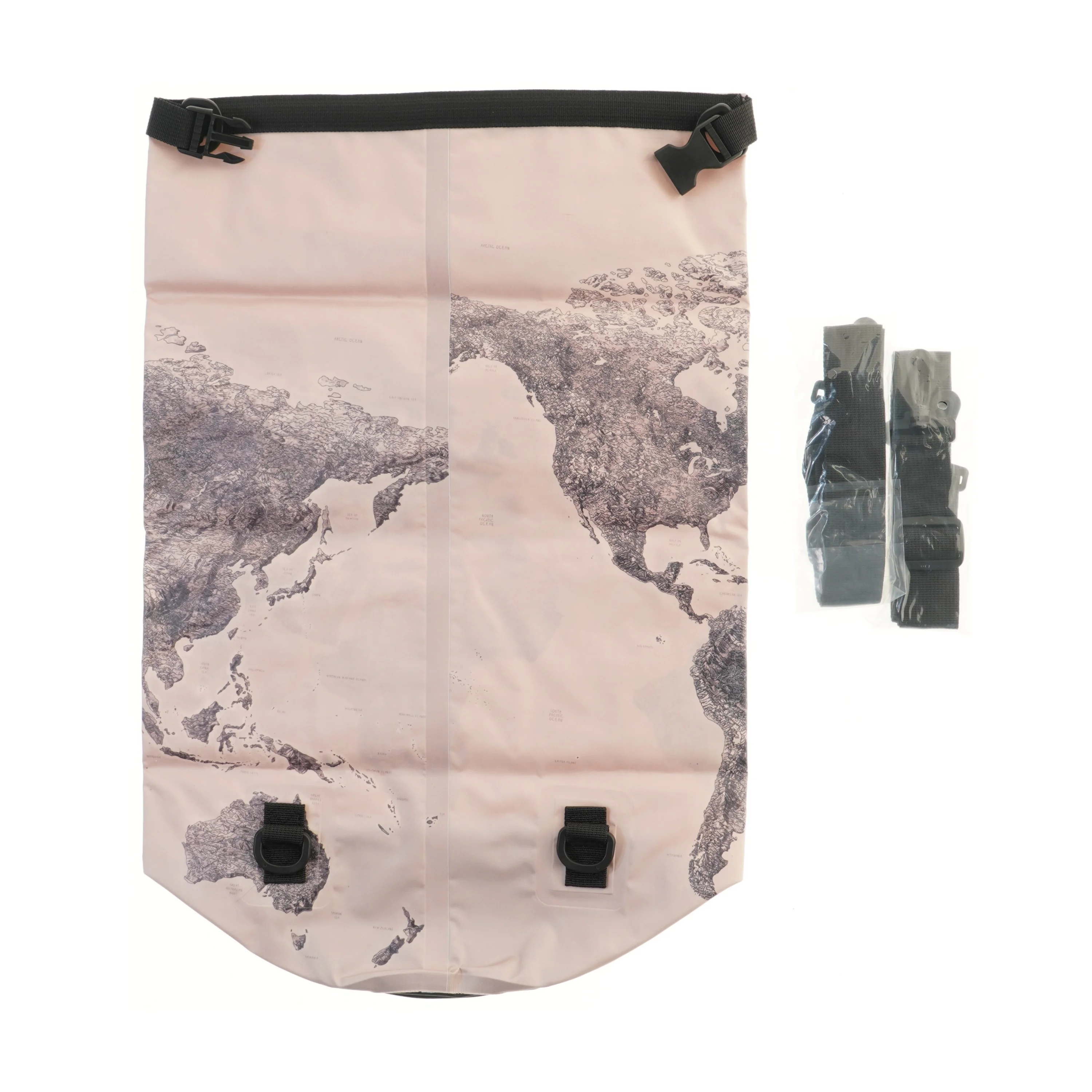 Vandtæt rygsæk med verdenskort design fra Awesome Maps (str. 60x40 cm)